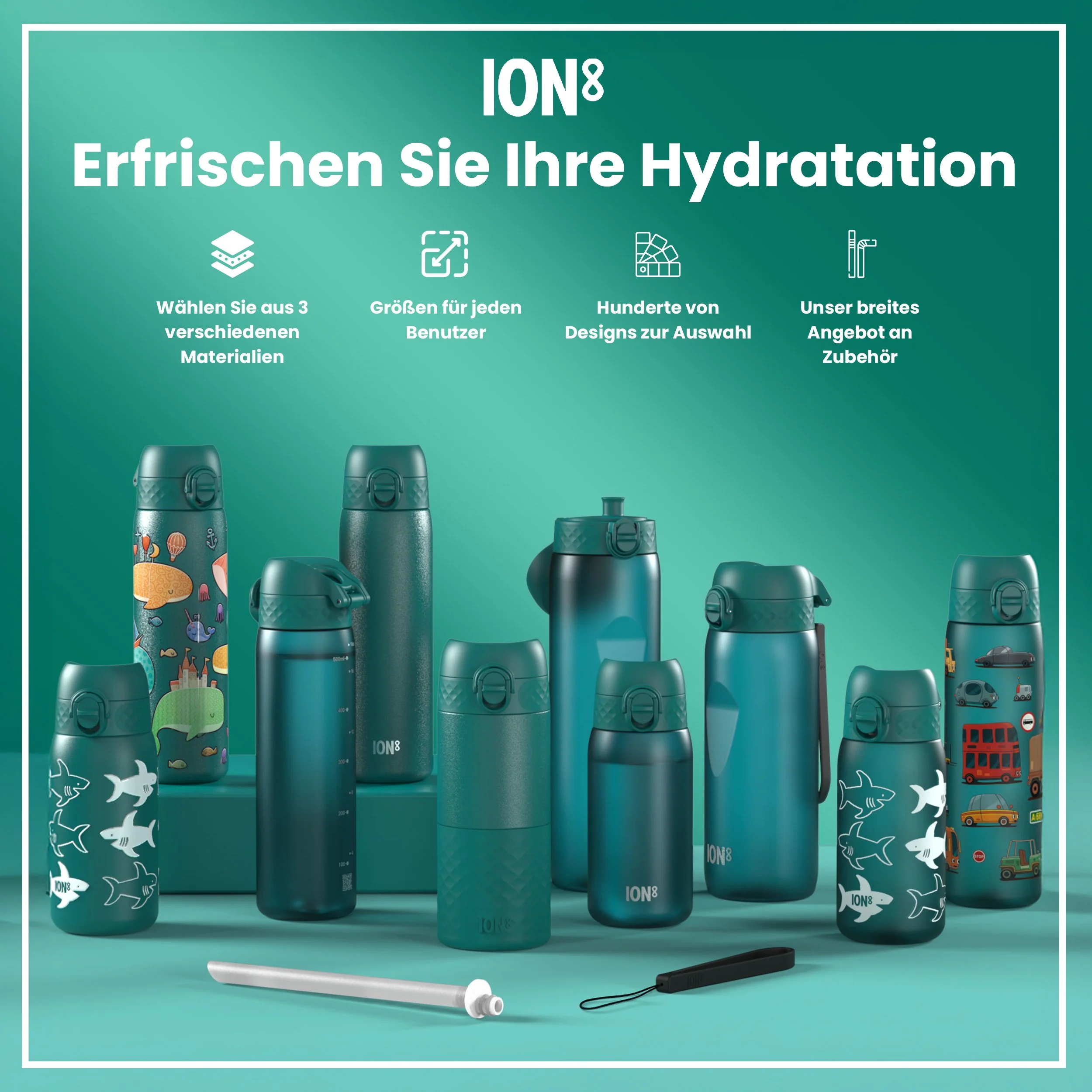 Recyclon Trinkflasche, Aqua, 350 ml - Image 7