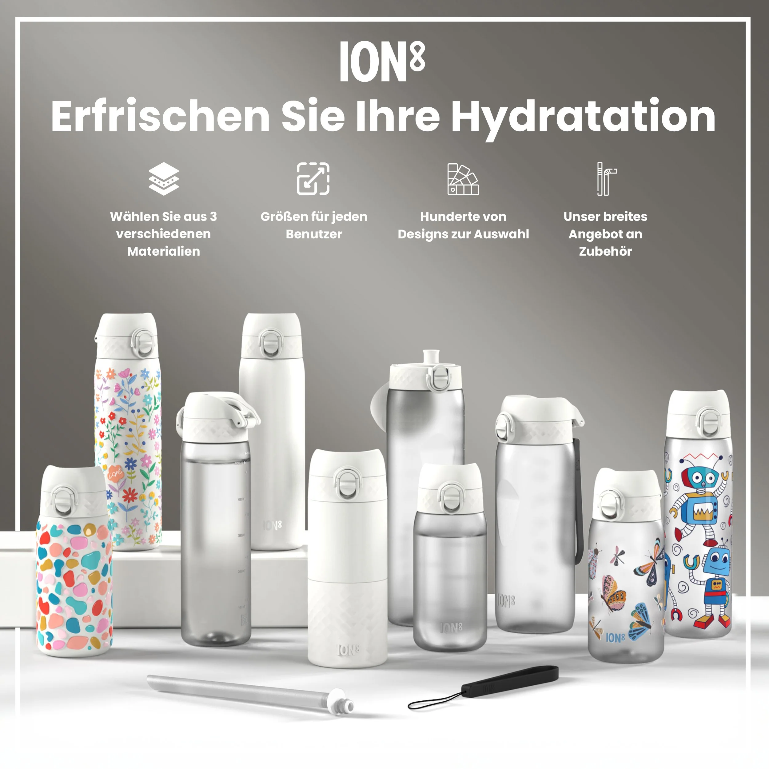 Recyclon Trinkflasche, Schmetterlinge, 350 ml - Image 7
