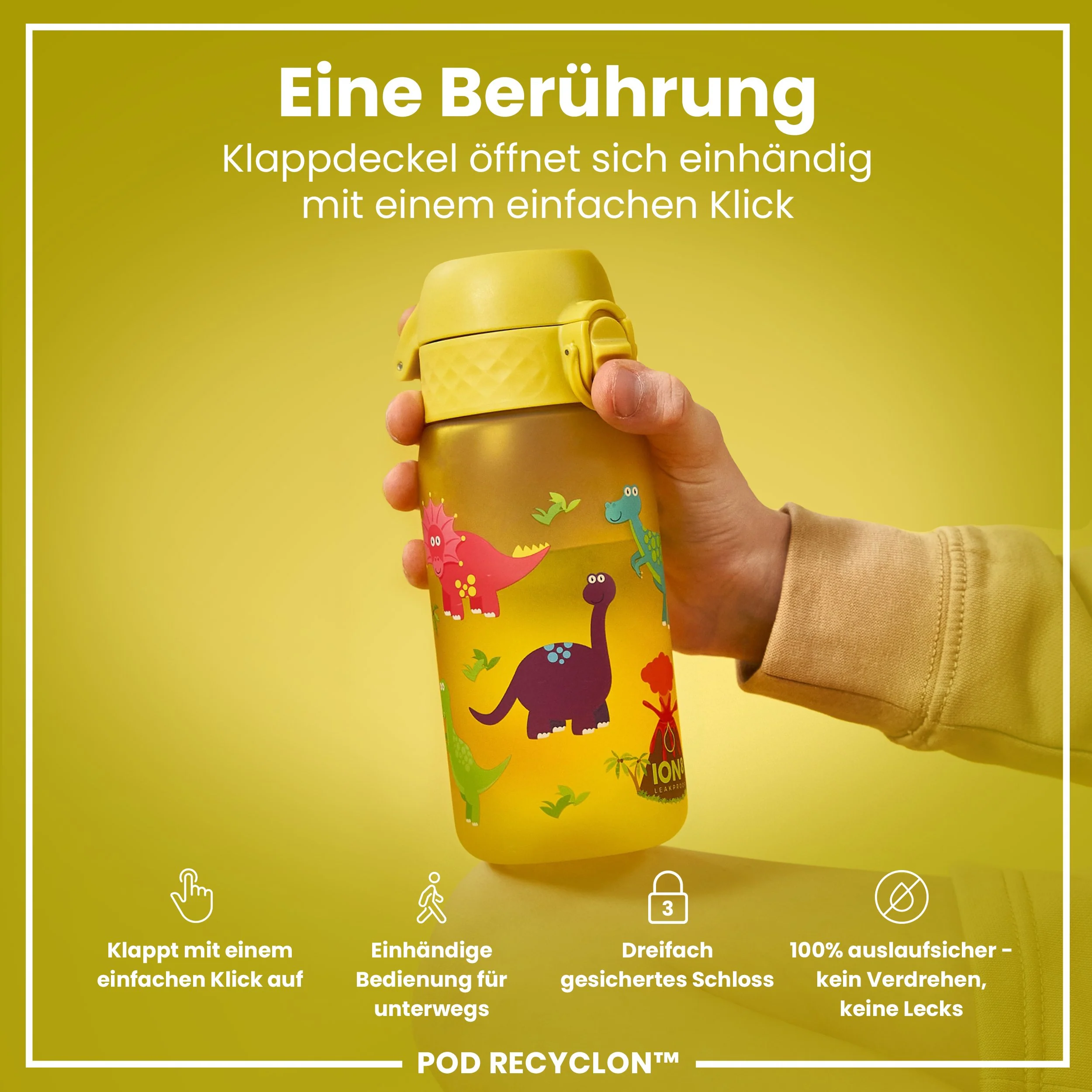 Recyclon Trinkflasche, Dinosaurier, 350 ml - Image 3