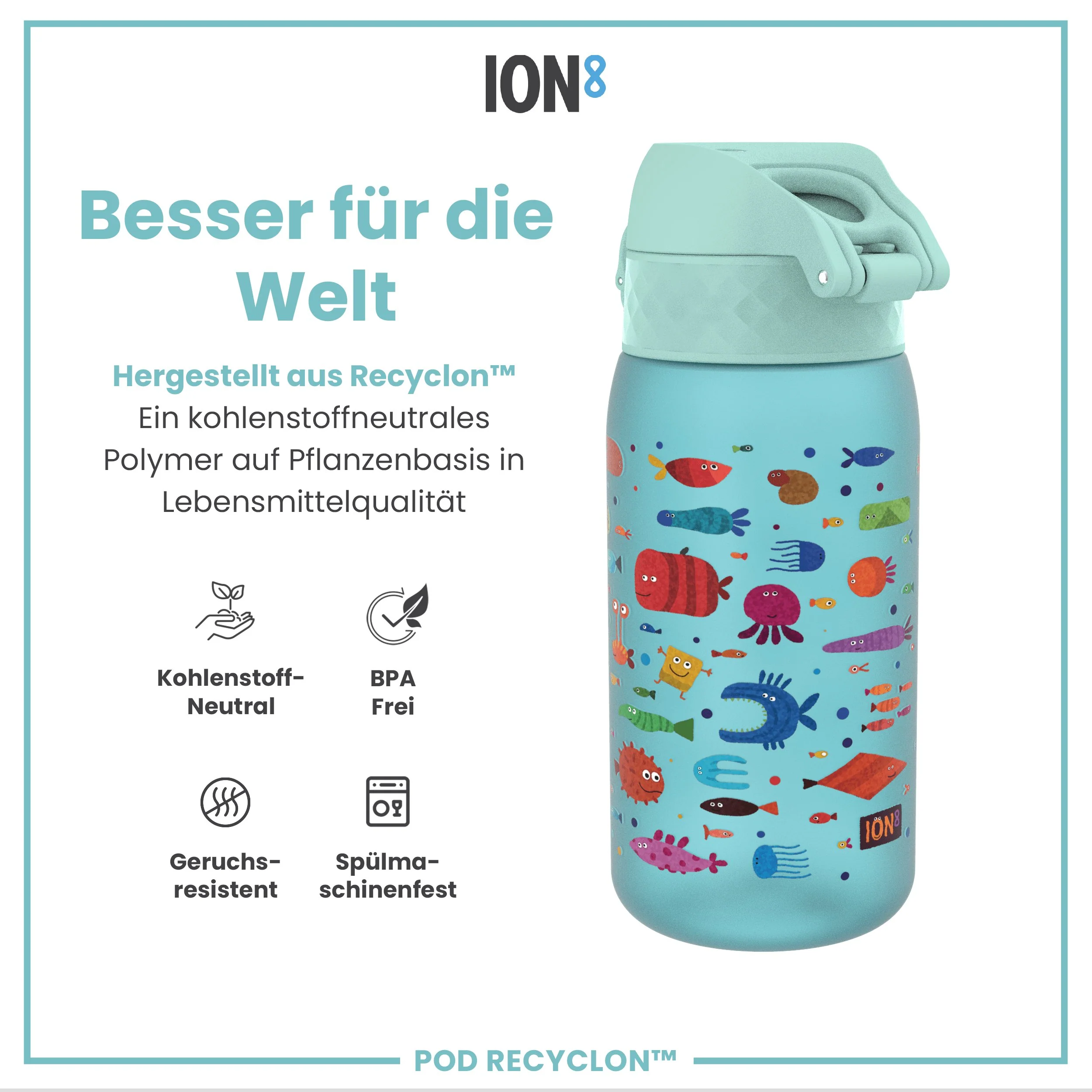 Recyclon Trinkflasche, Fisch, 350 ml - Image 5