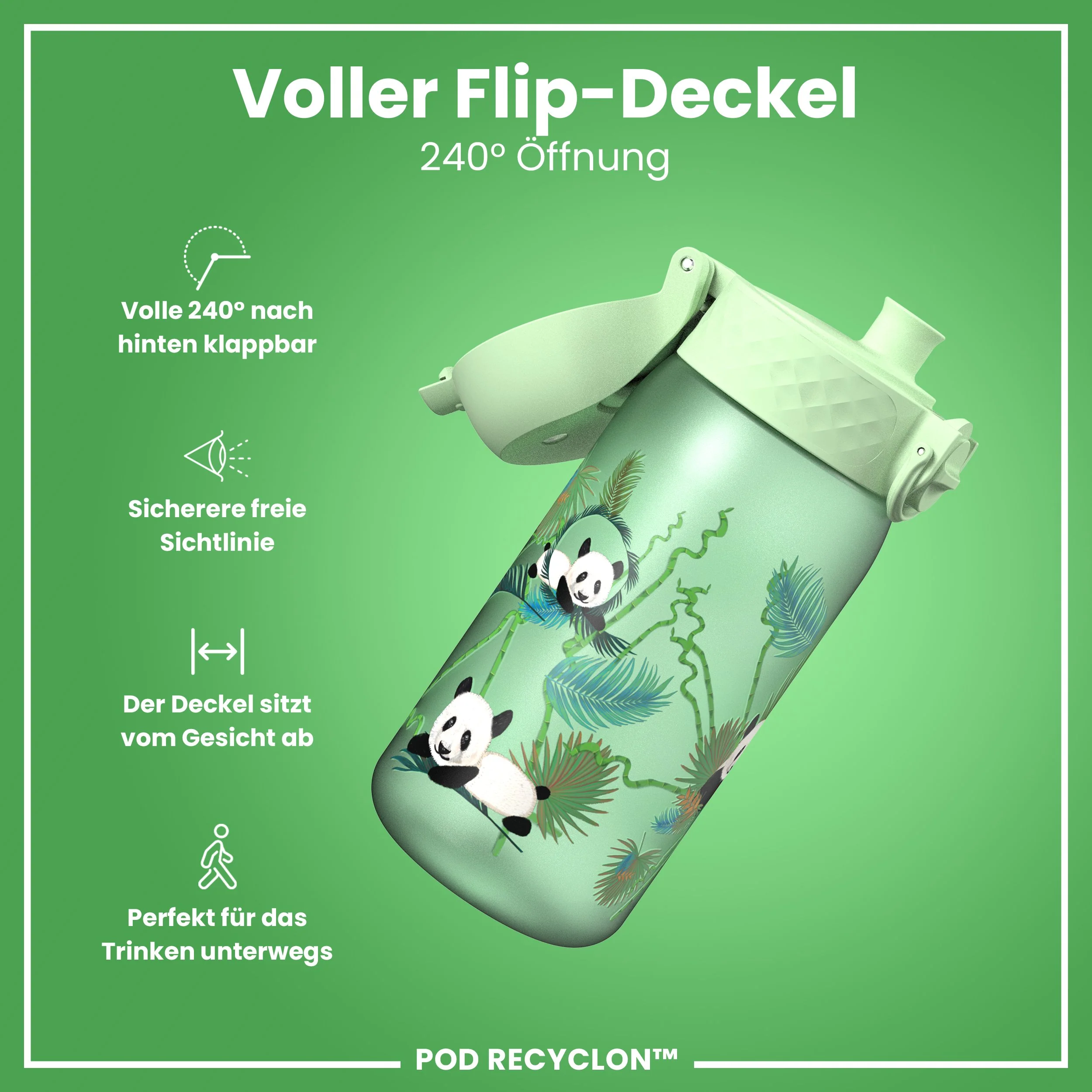 Recyclon Trinkflasche, Igel, 350 ml - Image 3