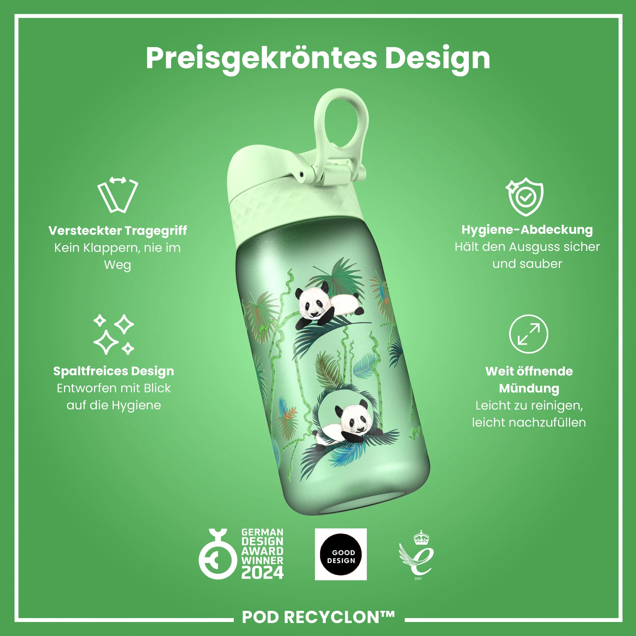 Recyclon Trinkflasche, Igel, 350 ml - Image 6