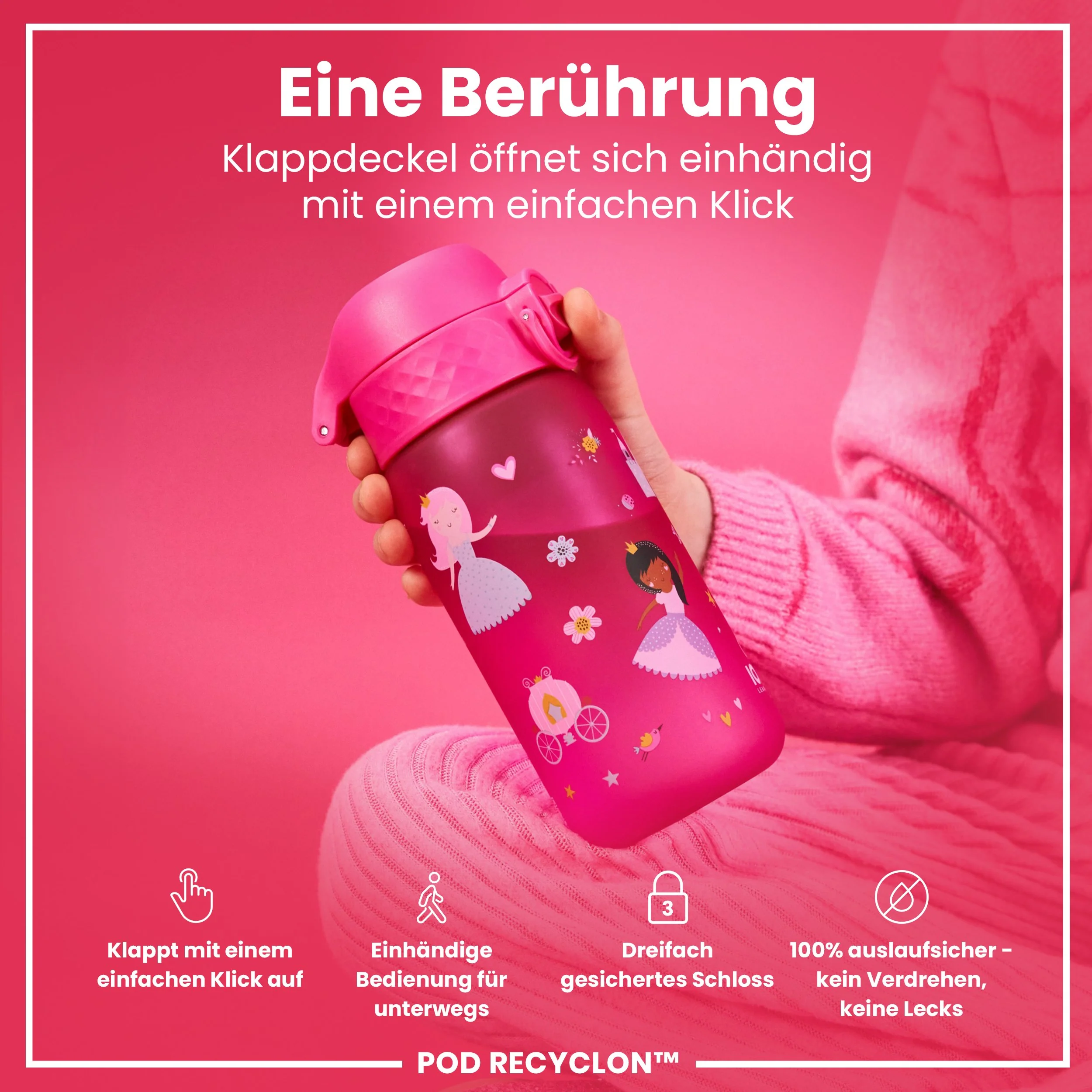 Recyclon Trinkflasche, Prinzessin, 350 ml - Image 3