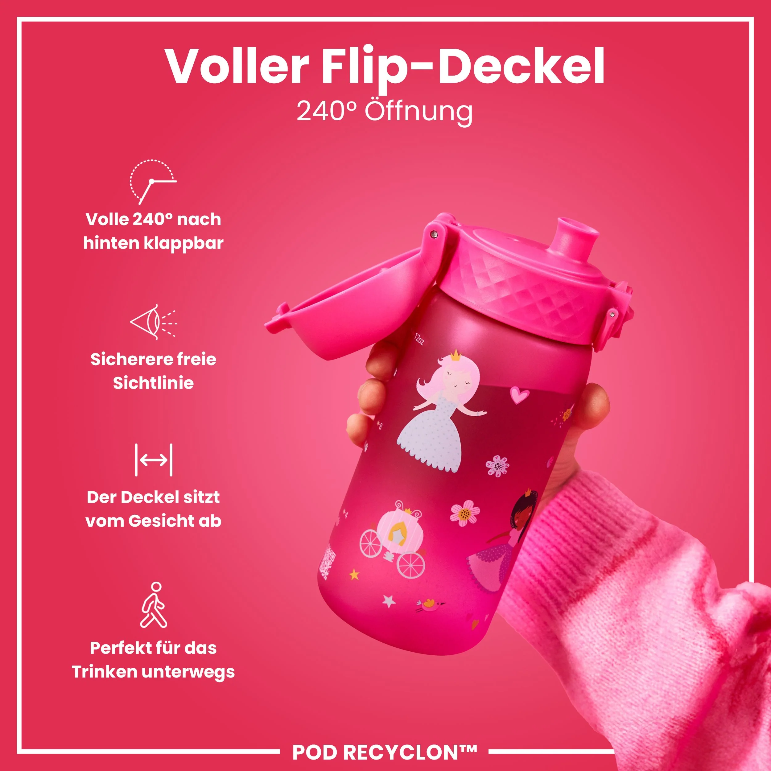 Recyclon Trinkflasche, Prinzessin, 350 ml - Image 4