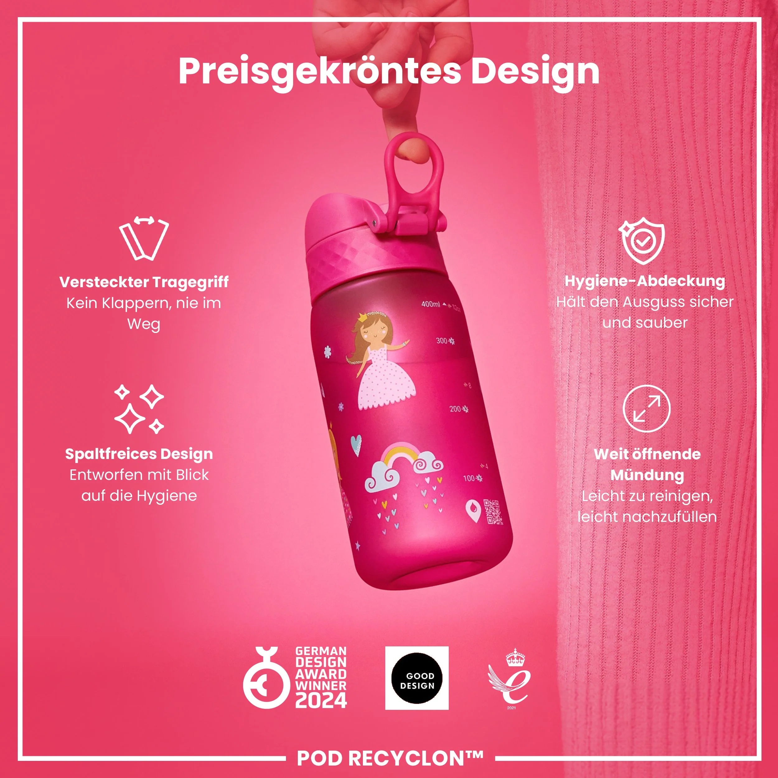 Recyclon Trinkflasche, Prinzessin, 350 ml - Image 6