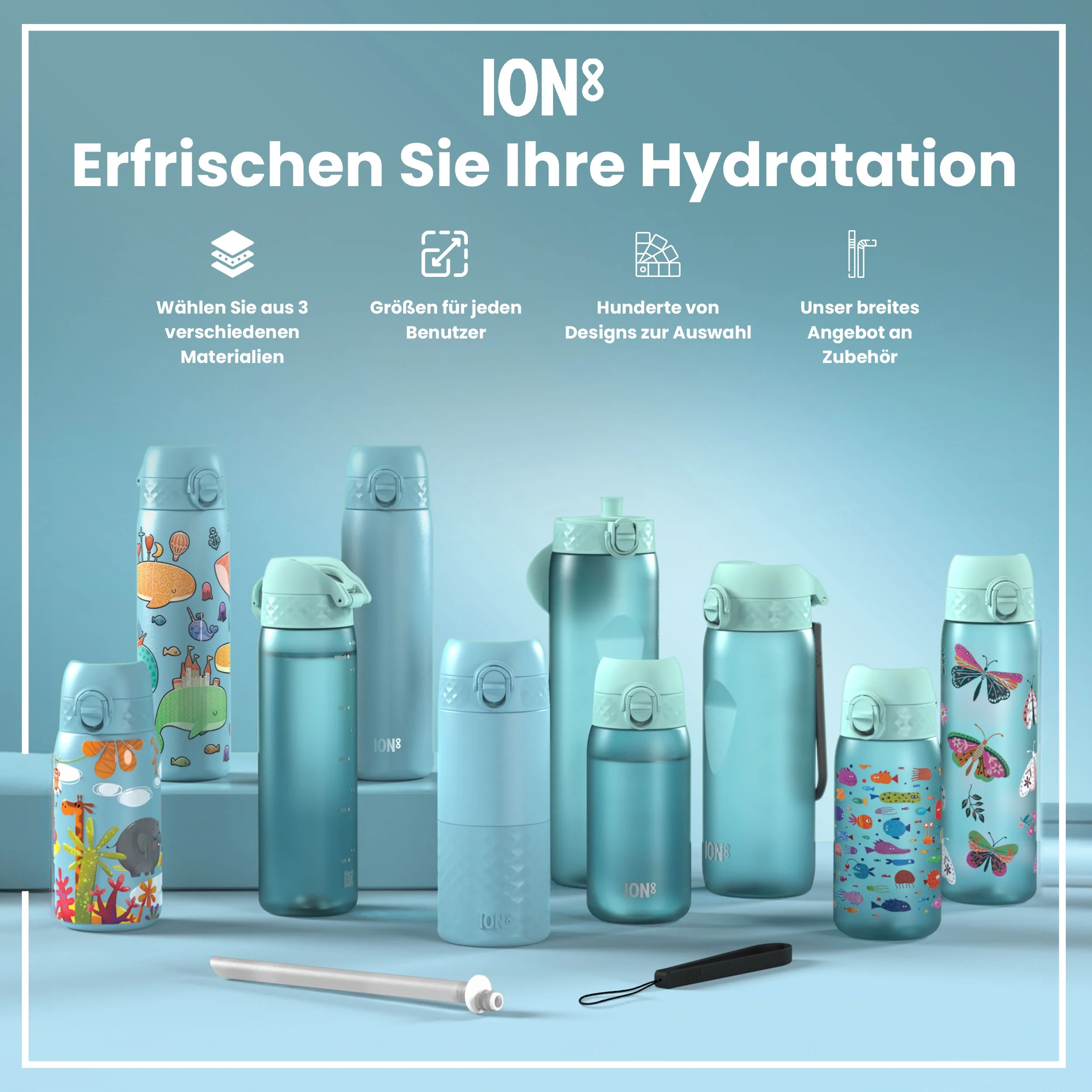Recyclon Trinkflasche, Sonic-Blau, 350 ml - Image 7