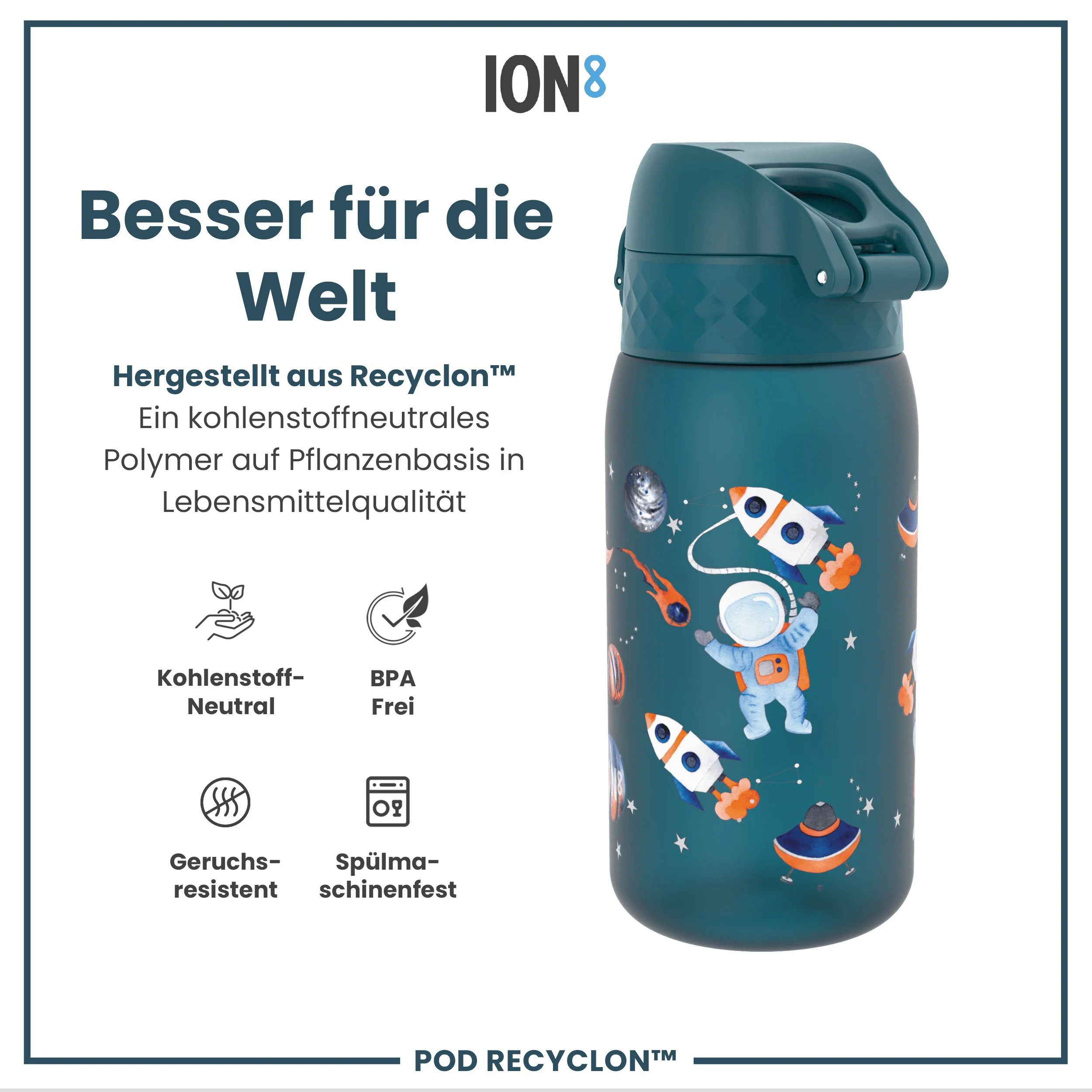 Recyclon Trinkflasche, Weltraum, 350 ml - Image 5