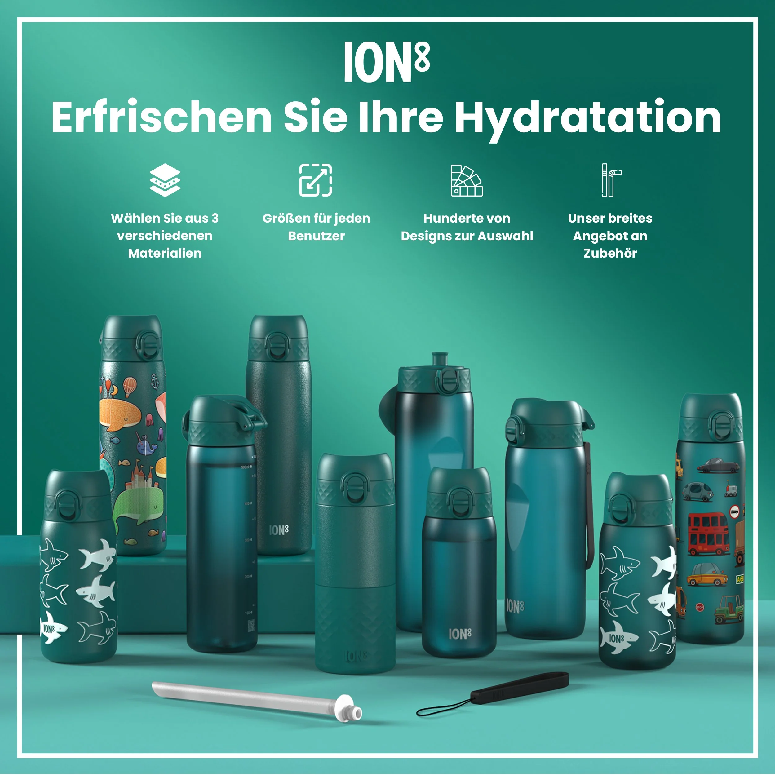 Recyclon Trinkflasche, Aqua, 500 ml - Image 7
