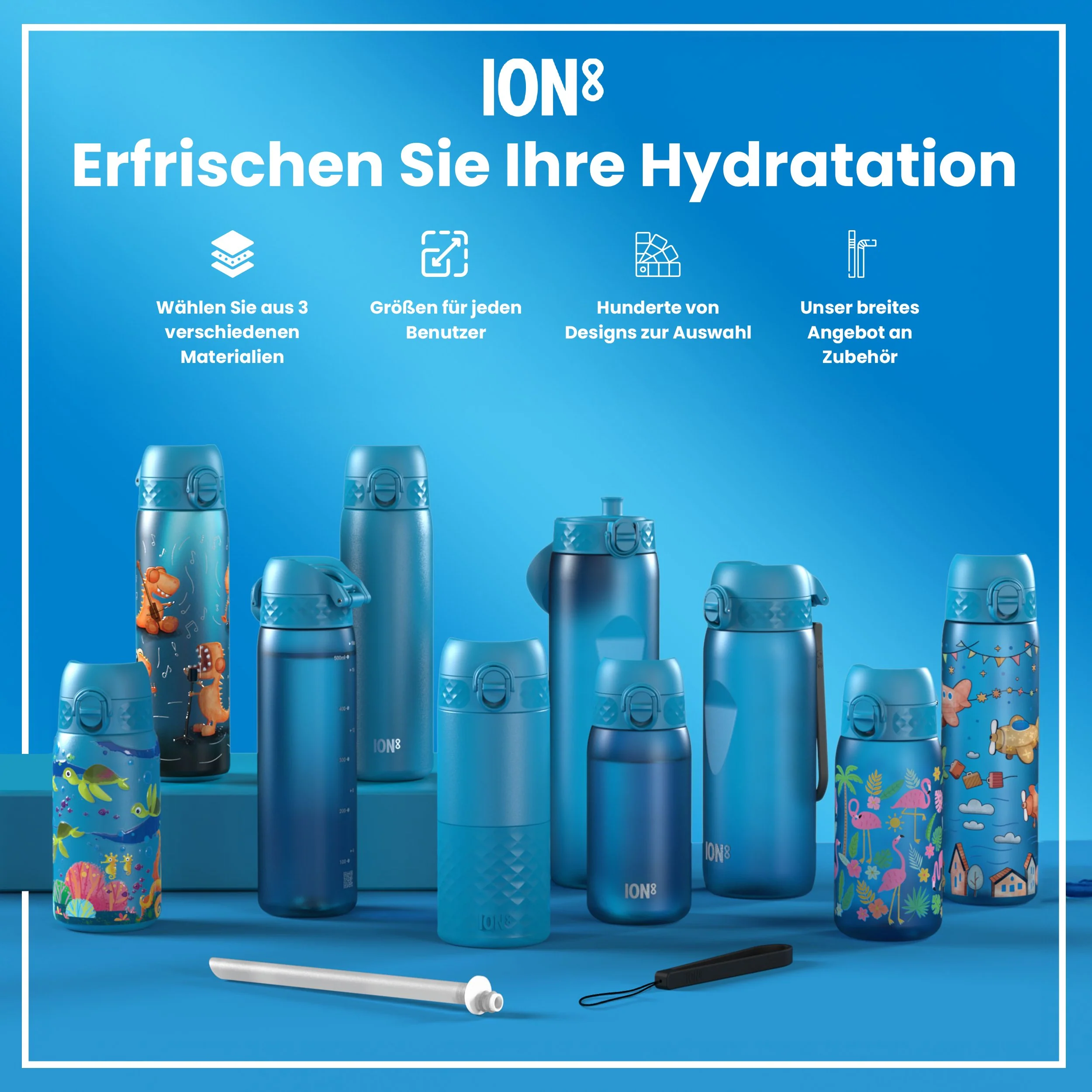Recyclon Trinkflasche, Blau, 500 ml - Image 7