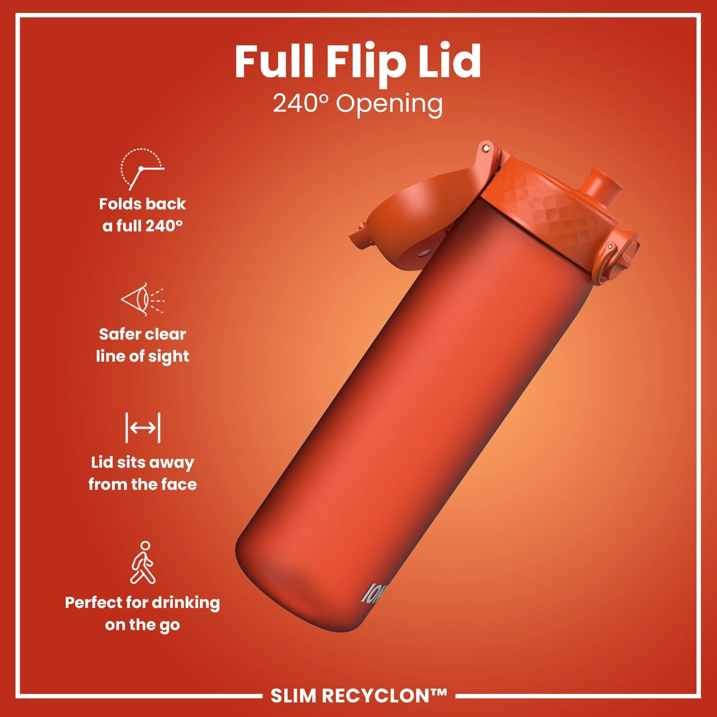 Recyclon Trinkflasche, Herzorange, 500 ml - Image 4