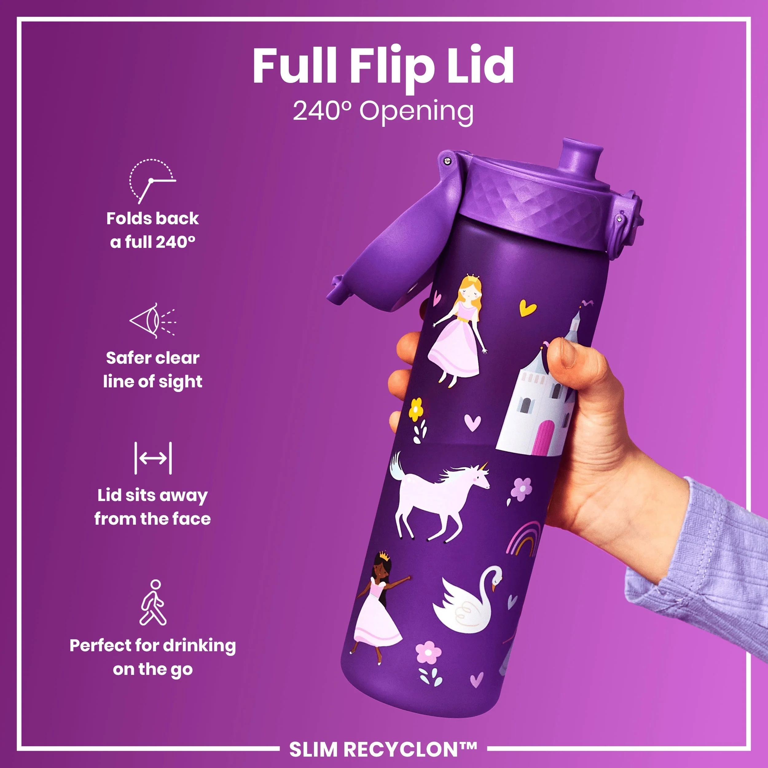 Recyclon Trinkflasche, Prinzessinnen-Design, 500 ml - Image 4