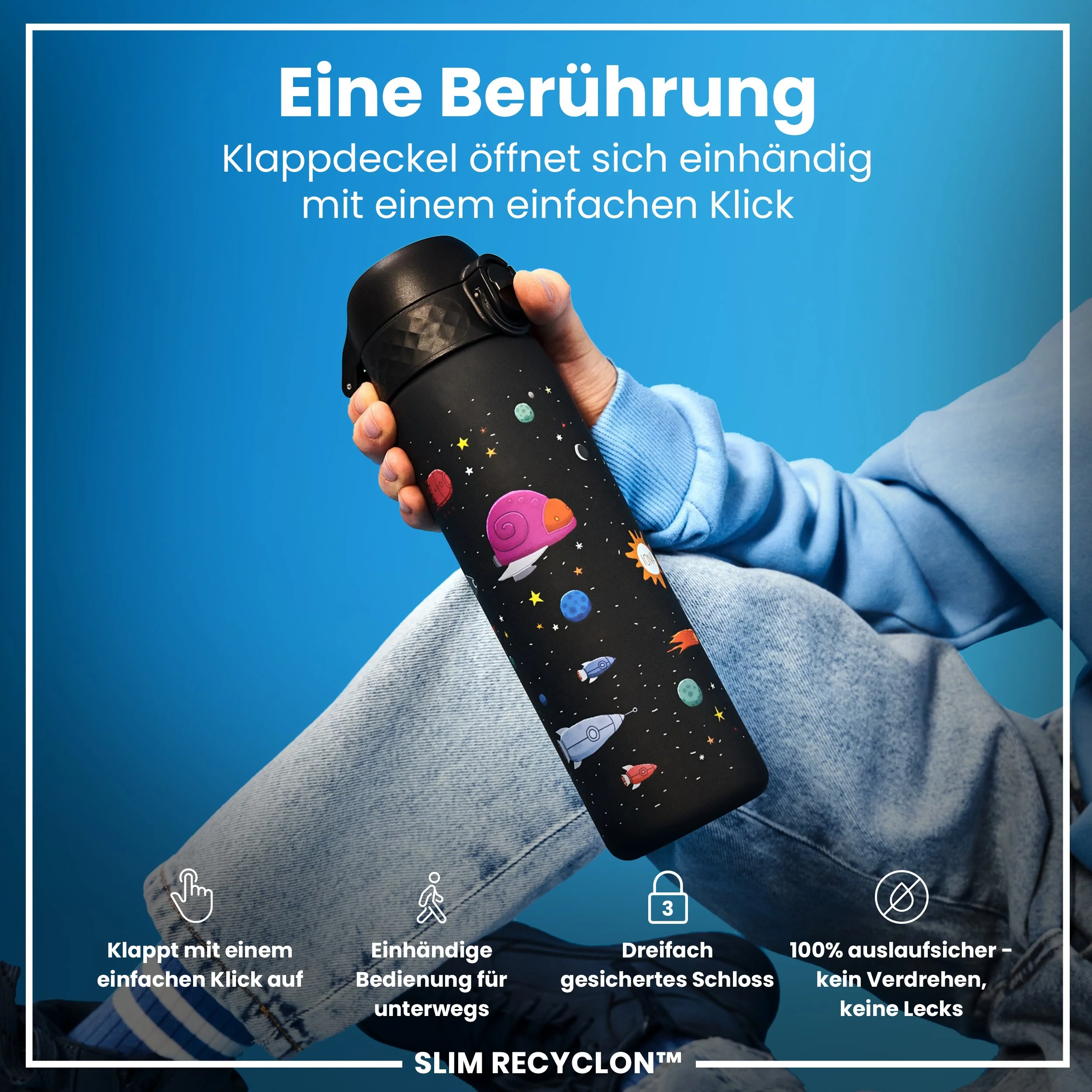 Recyclon Trinkflasche, Raumschiffe, 500 ml - Image 3