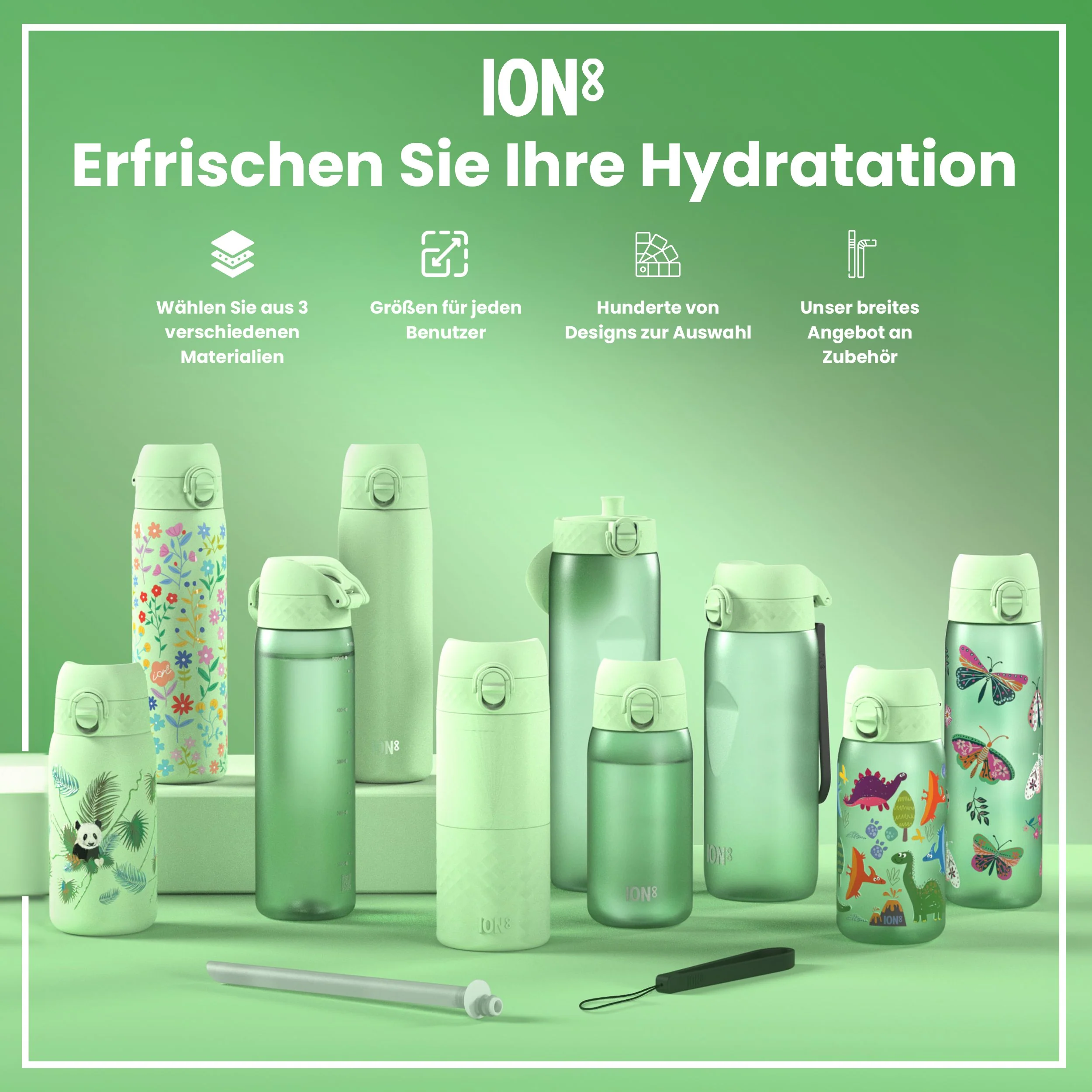 Recyclon Trinkflasche, Surfgrün, 500 ml - Image 7