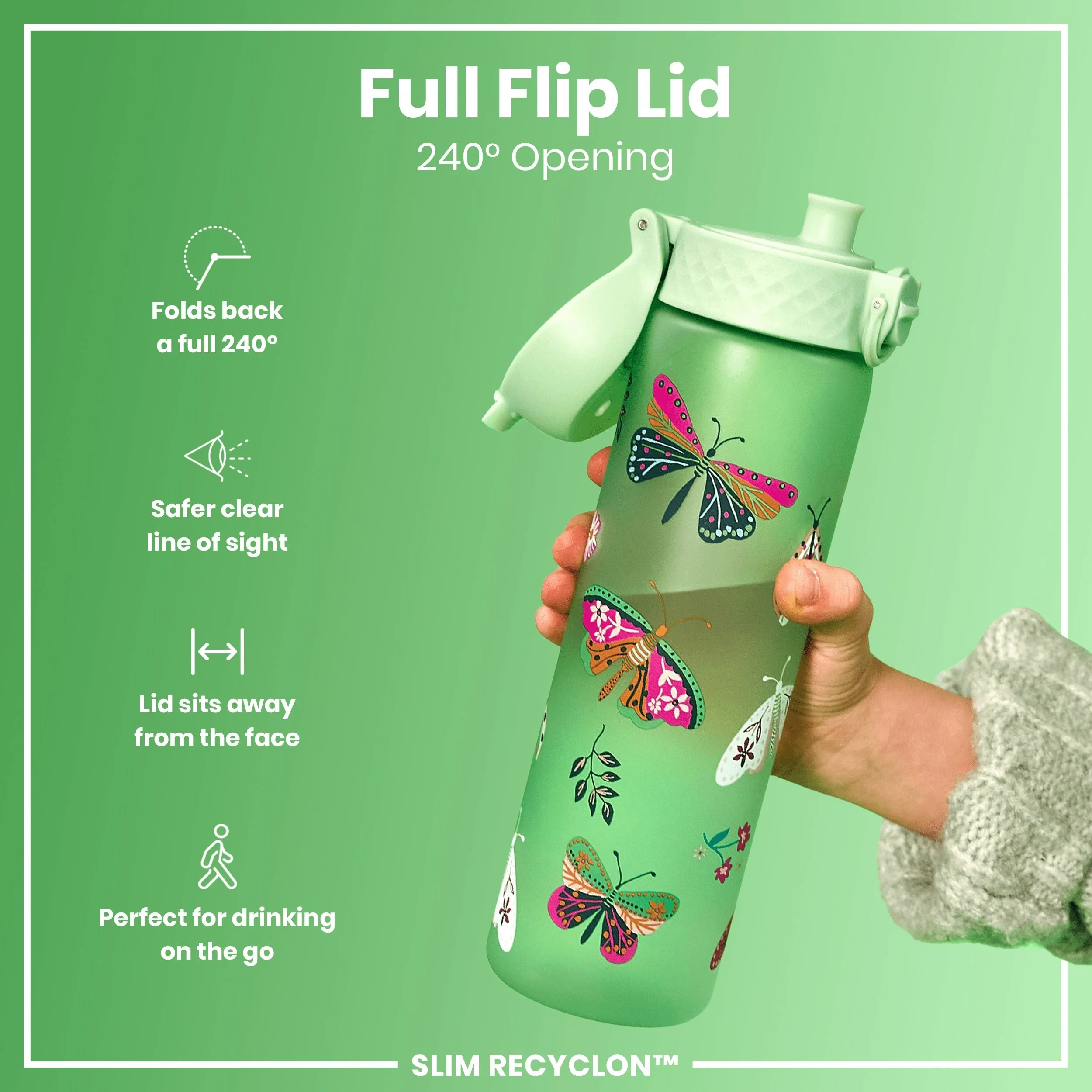 Recyclon Trinkflasche, Wilder Schmetterling, 500 ml - Image 4
