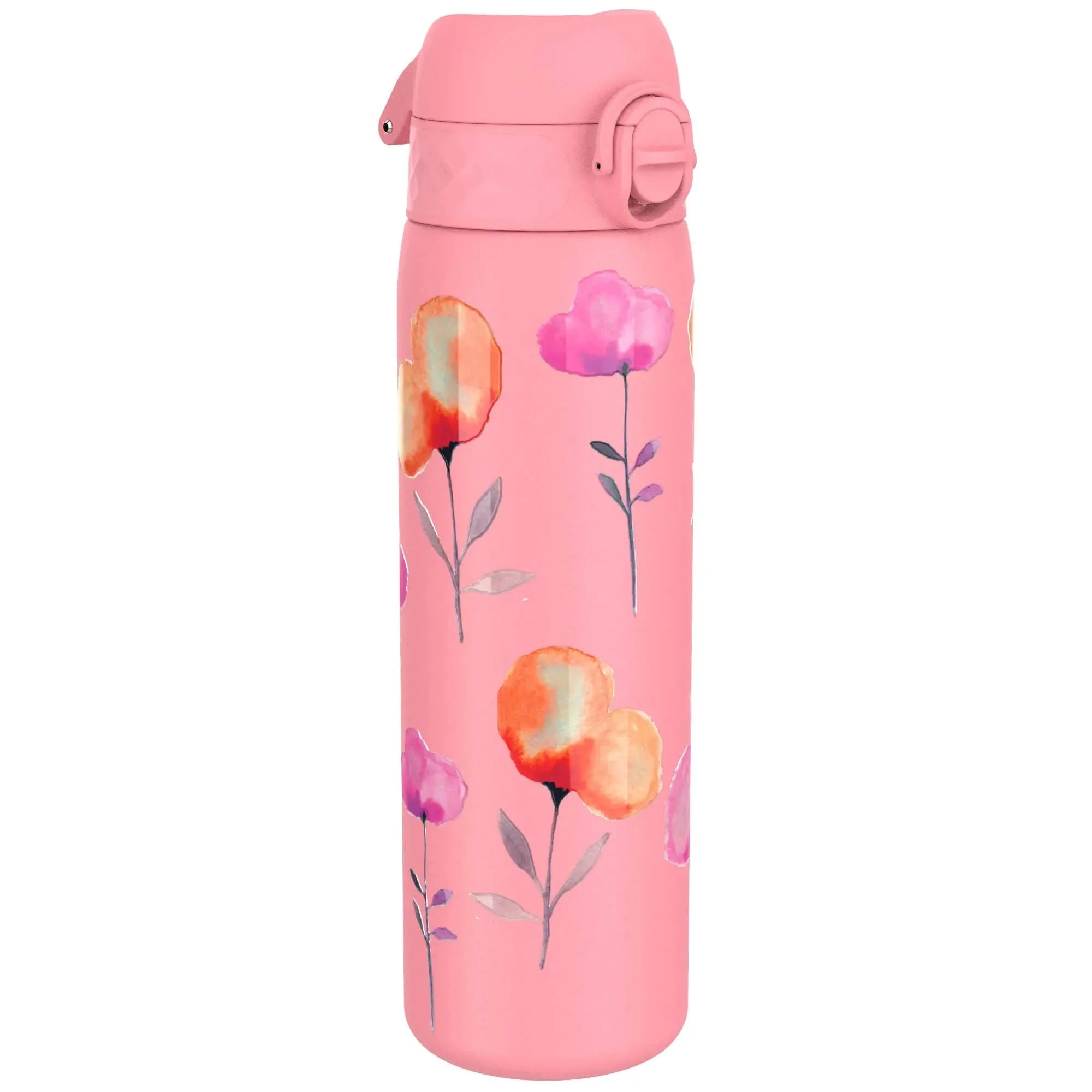 Leichte Edelstahl-Trinkflasche, Blumen, 600 ml