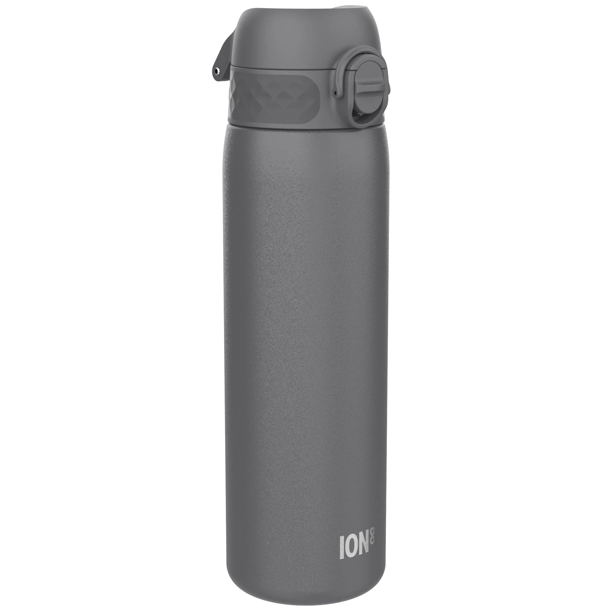 Leichte Edelstahl-Trinkflasche, Grau, 600 ml