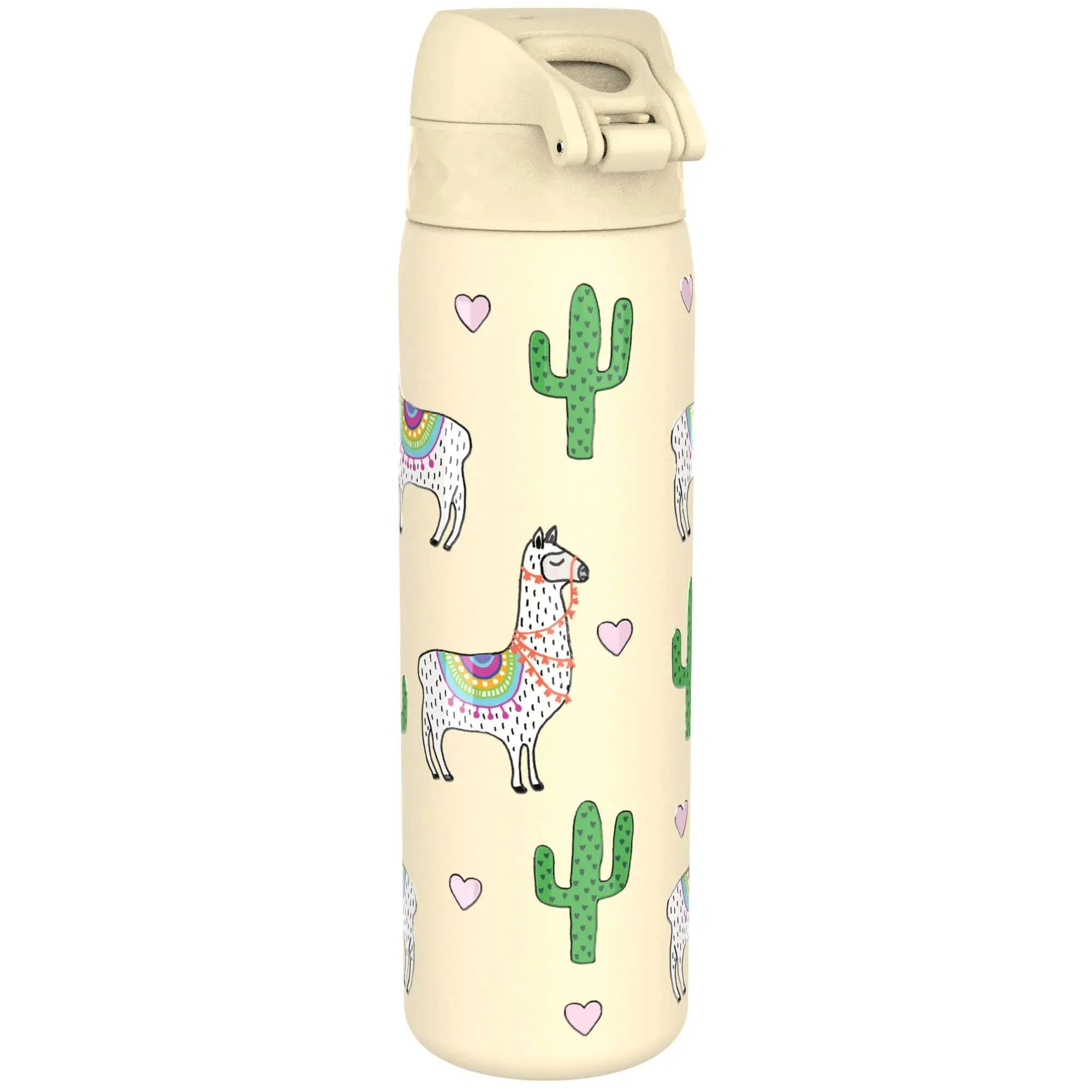 Leichte Edelstahl-Trinkflasche, Lamas, 600 ml - Image 2