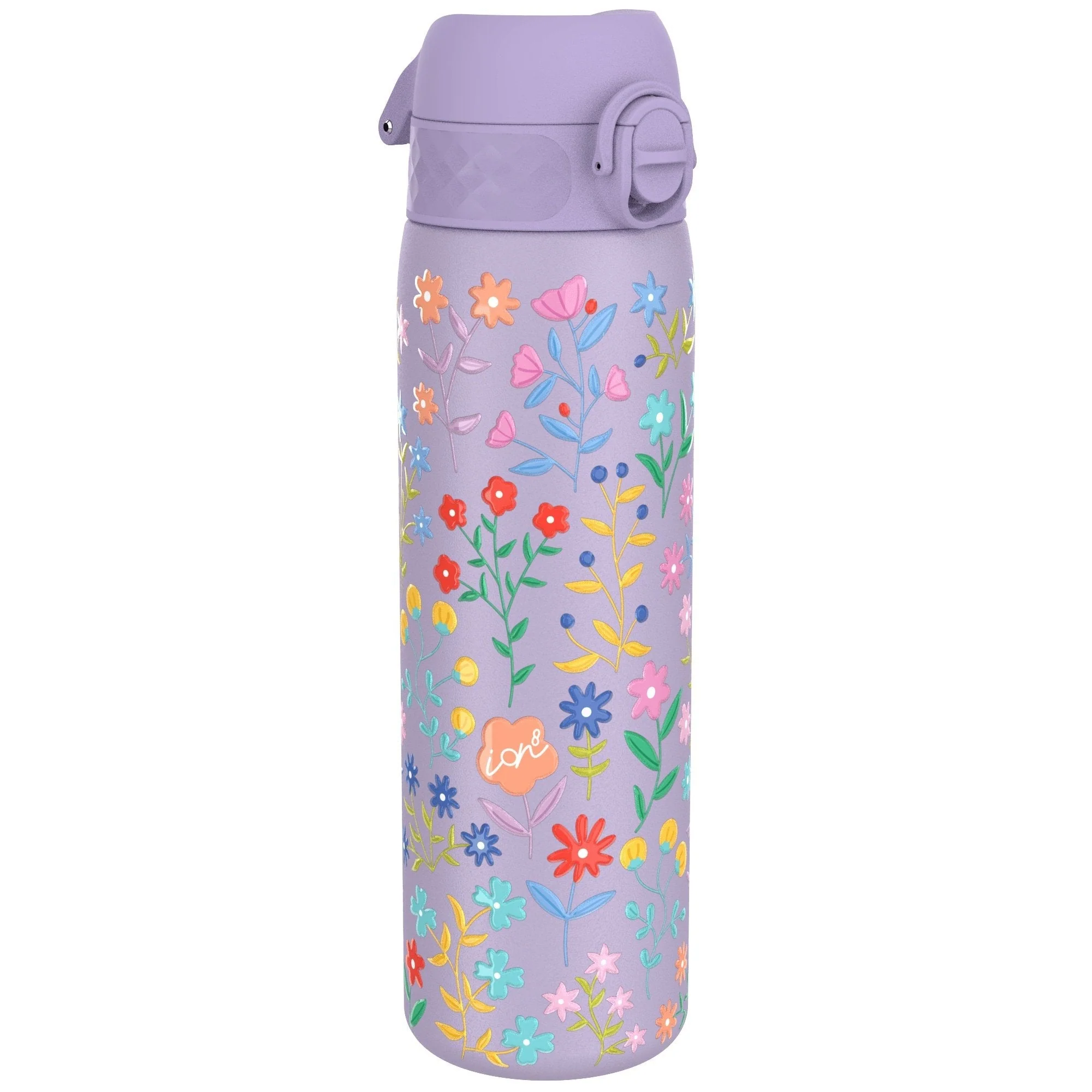 Isolierte Edelstahl-Trinkflasche, Blumenmuster, 500 ml