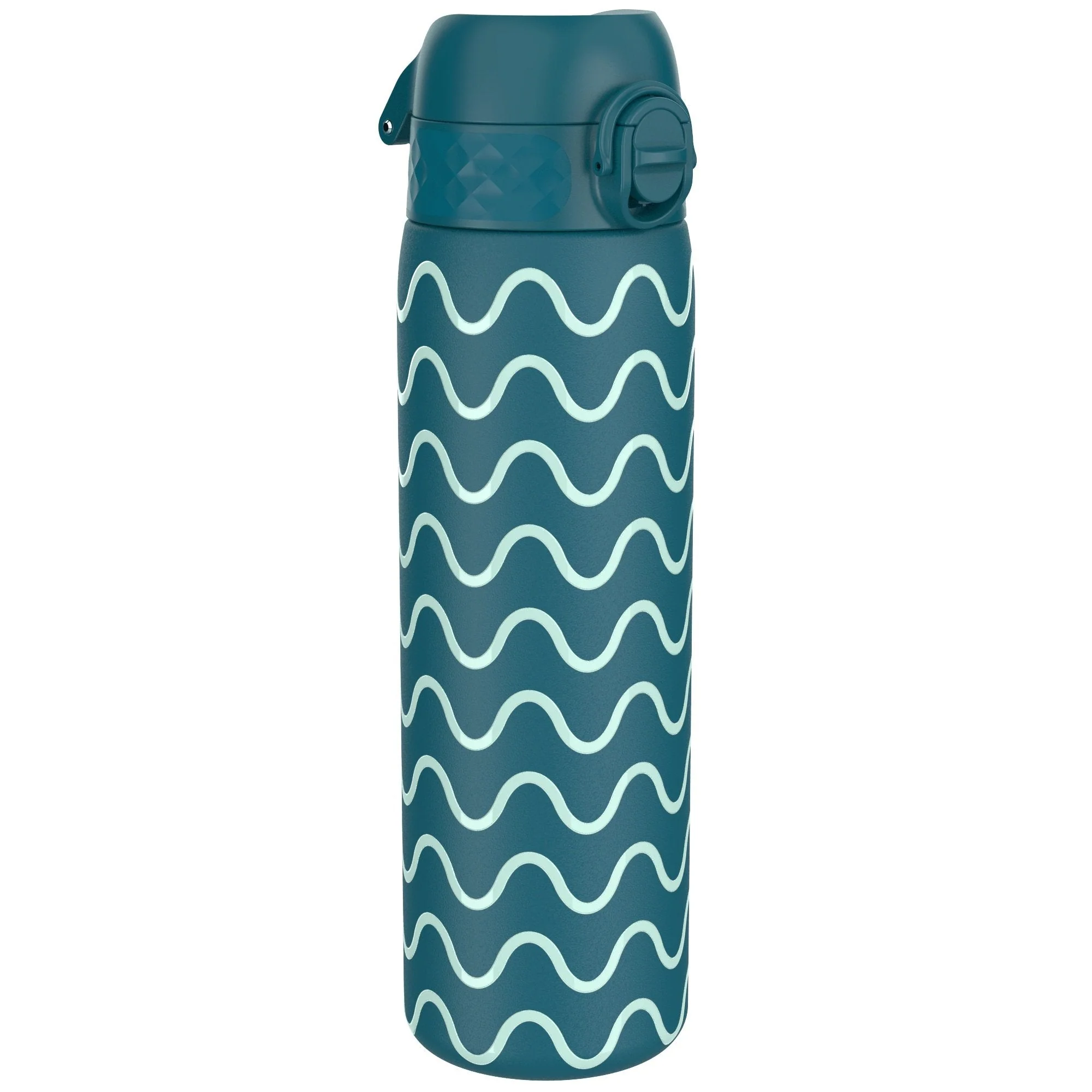 Isolierte Edelstahl-Trinkflasche, Wellenmotiv, 500 ml