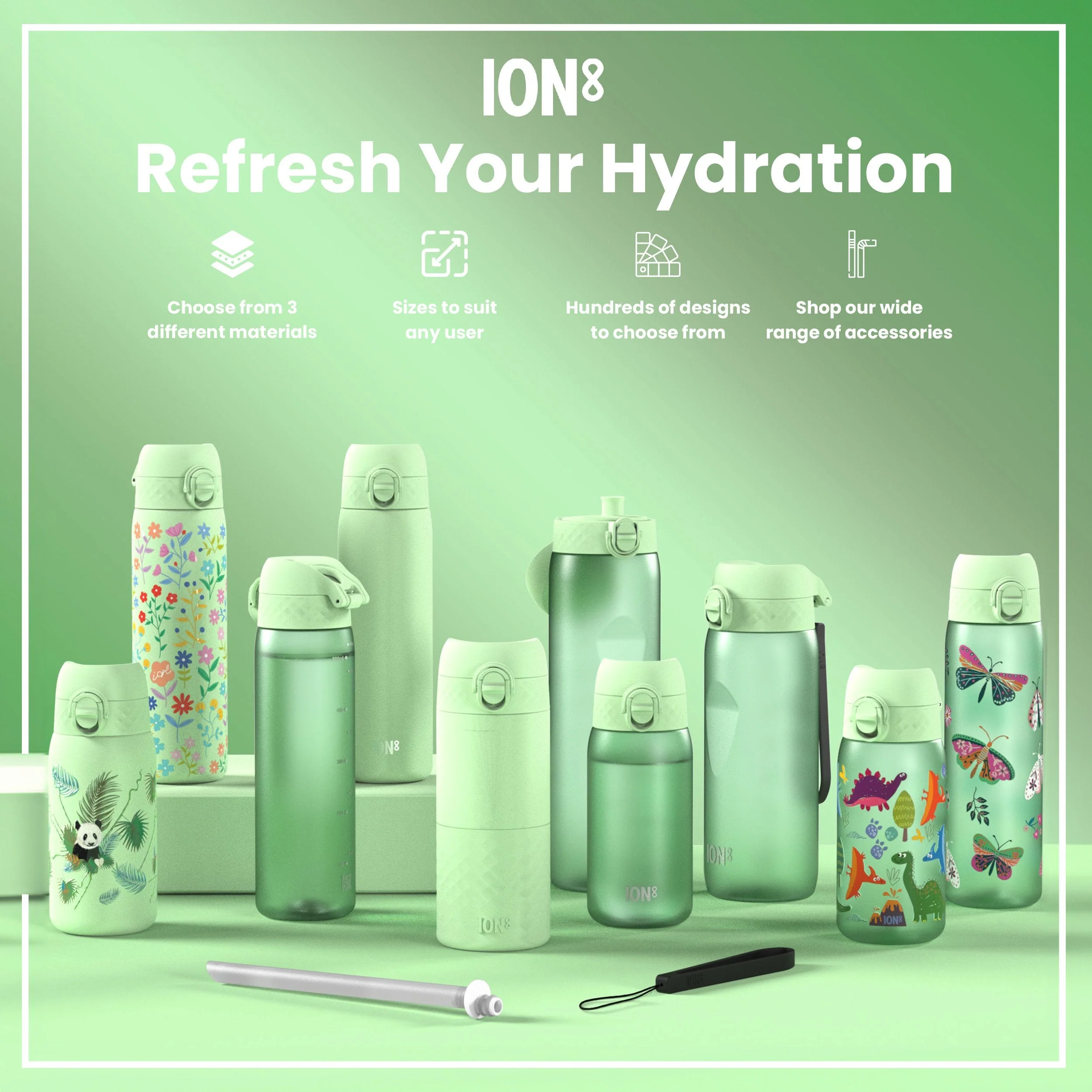 Isolierte Edelstahl-Trinkflasche, Dinosaurier, 320 ml - Image 7