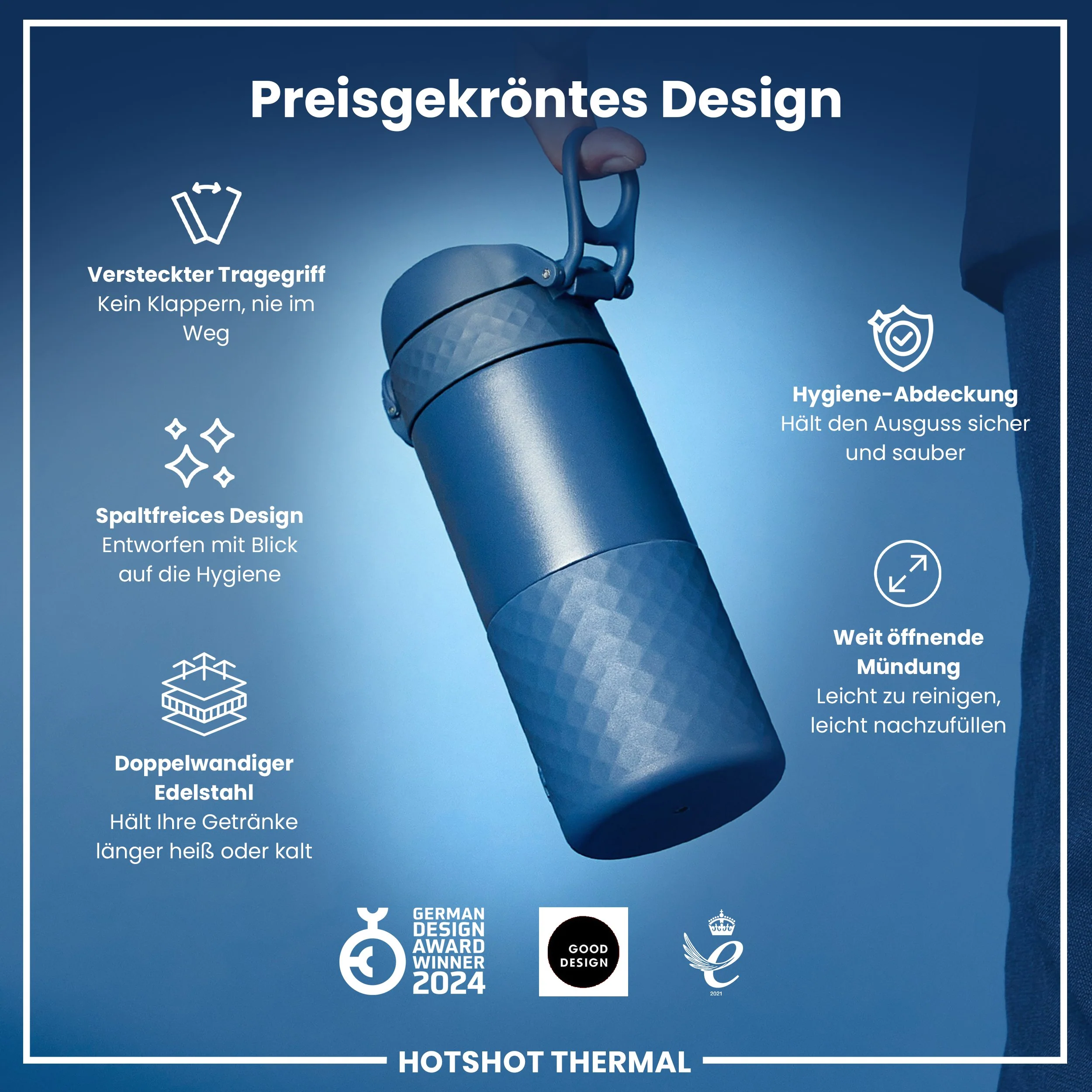 Edelstahl-Thermobecher für unterwegs, Aschemarine, 360 ml - Image 6