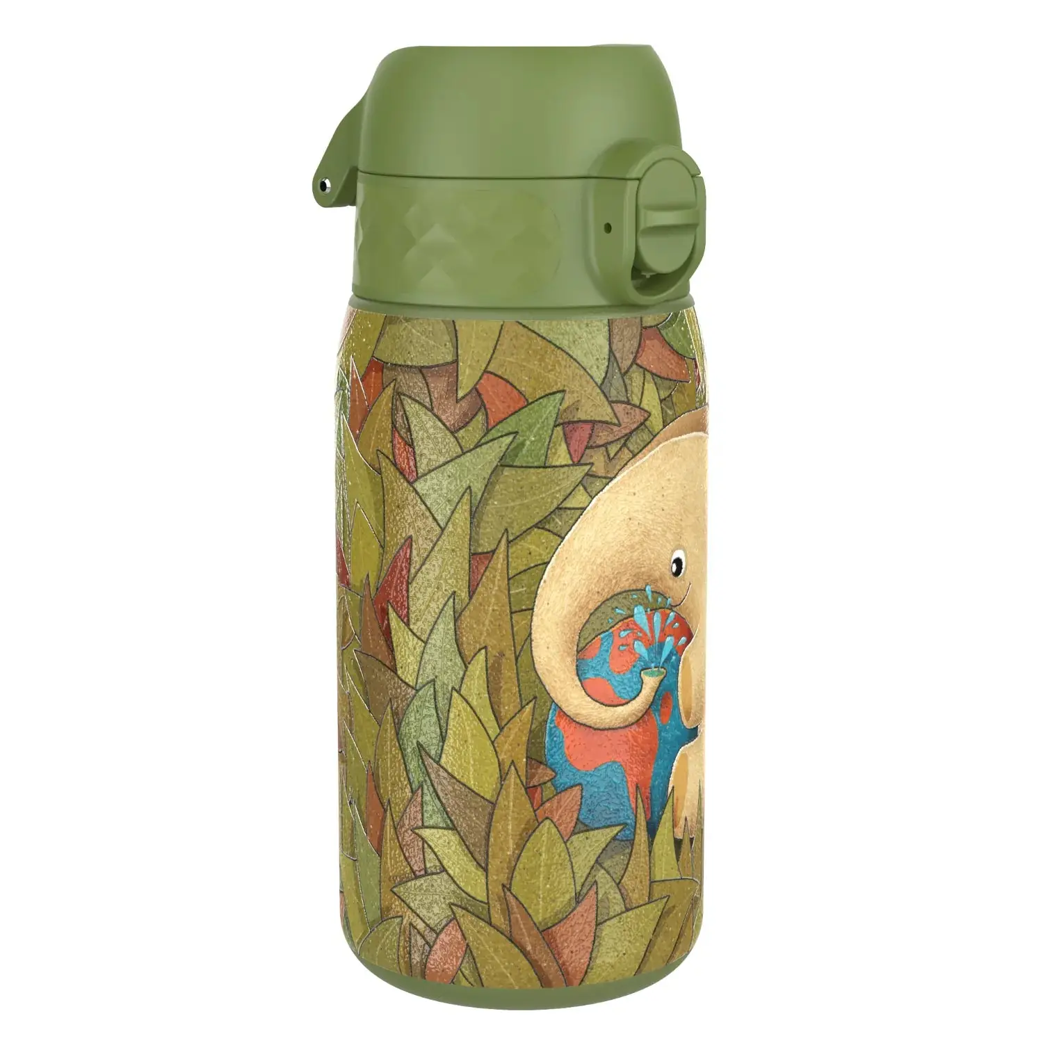 Leichte Edelstahl-Trinkflasche, Elefant, 400 ml