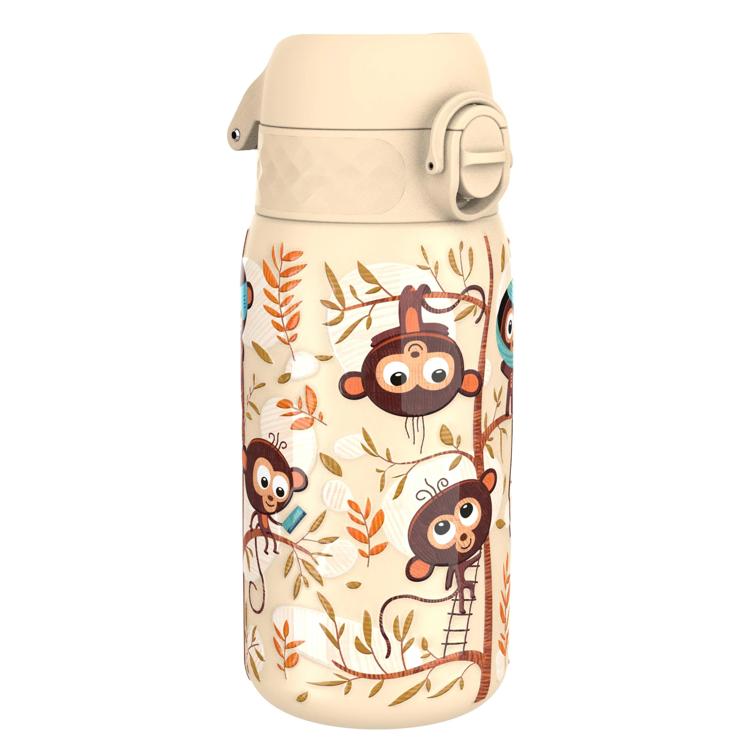 Leichte Edelstahl-Trinkflasche, Affen, 400 ml