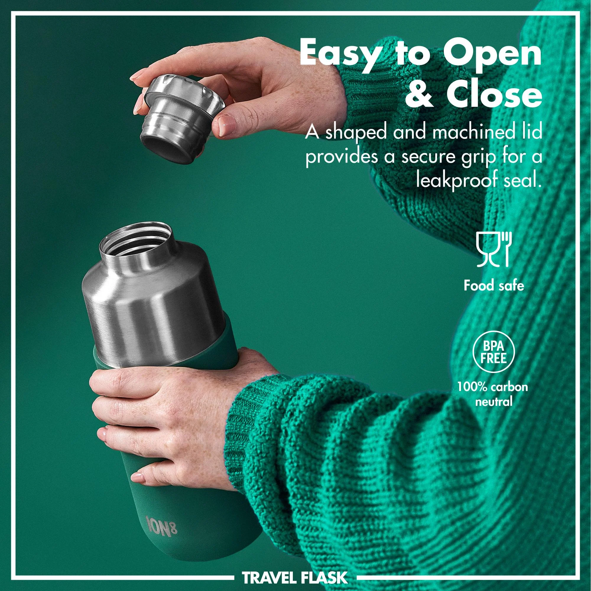 Vakuumisolierte Thermoflasche, GrŸn, 700 ml - Image 5