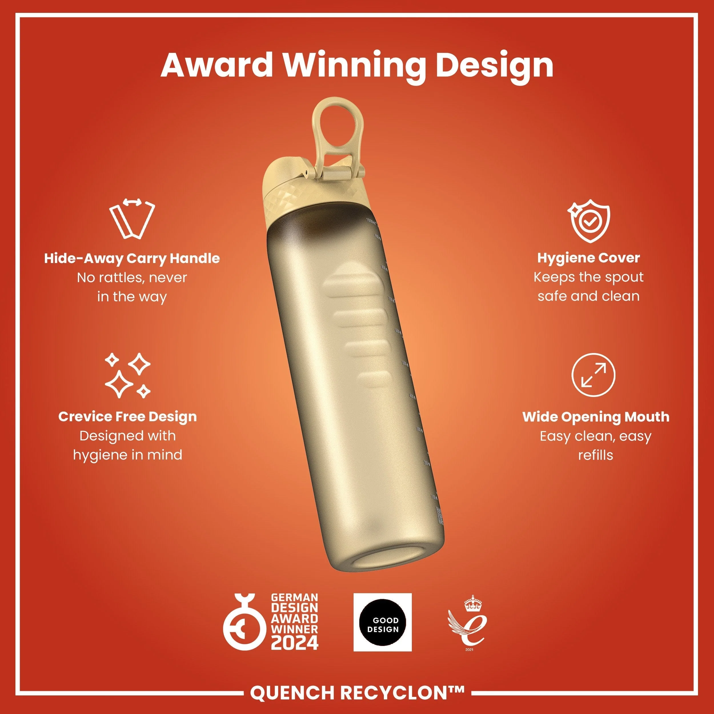 Recyclon-Trinkflasche, Wüste, 1 L - Image 6