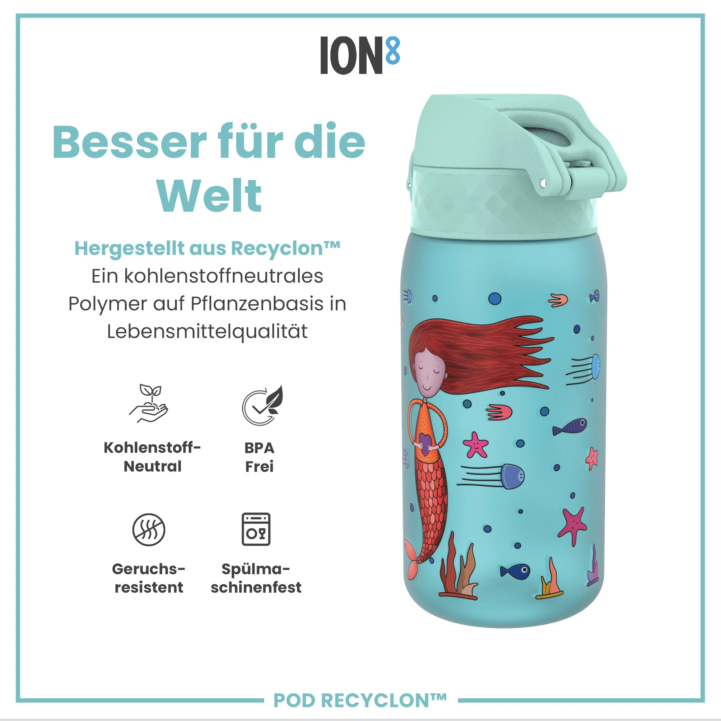 Recyclon Trinkflasche, Meerjungfrau, 350 ml - Image 5