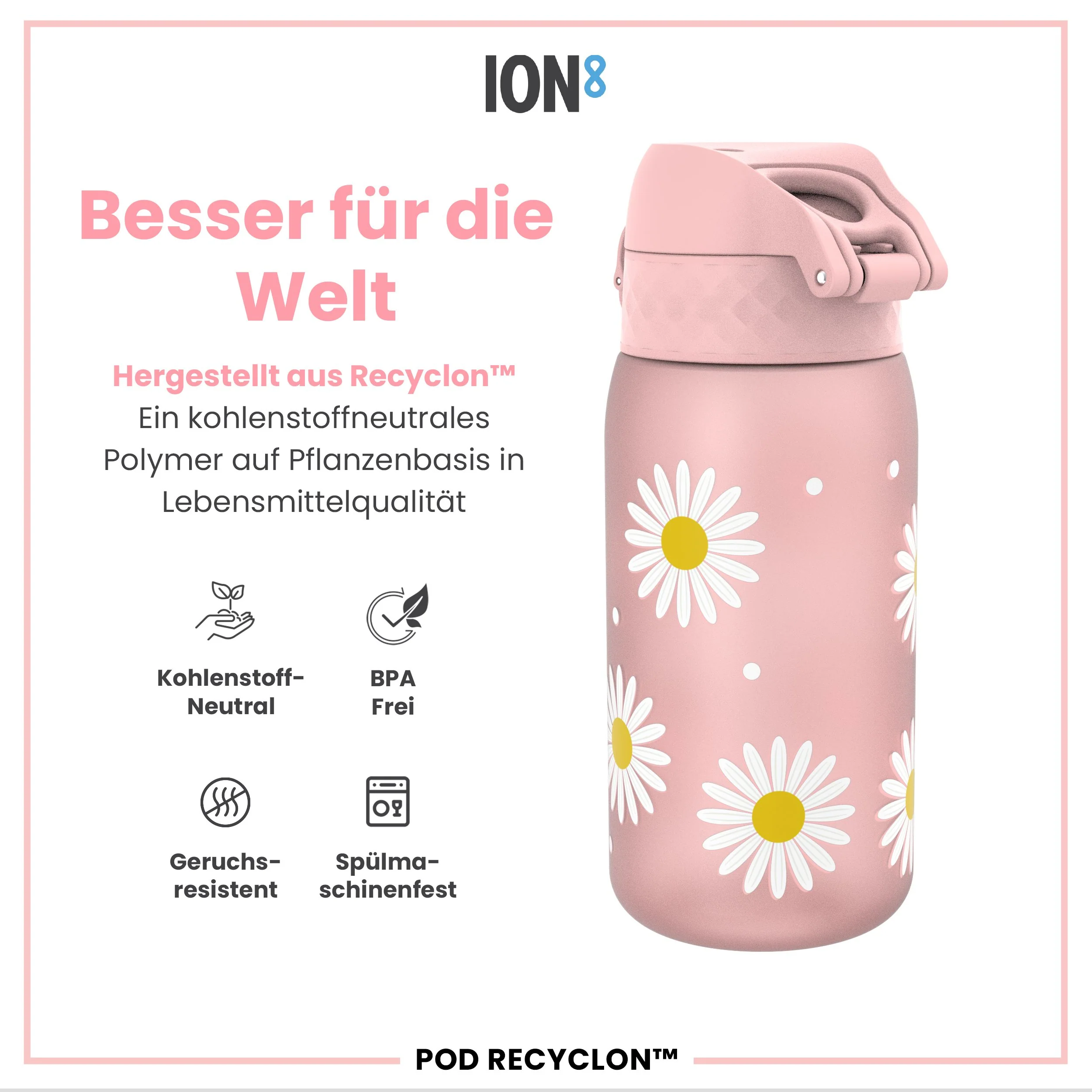 Recyclon Trinkflasche, Gänseblümchen, 350 ml - Image 5