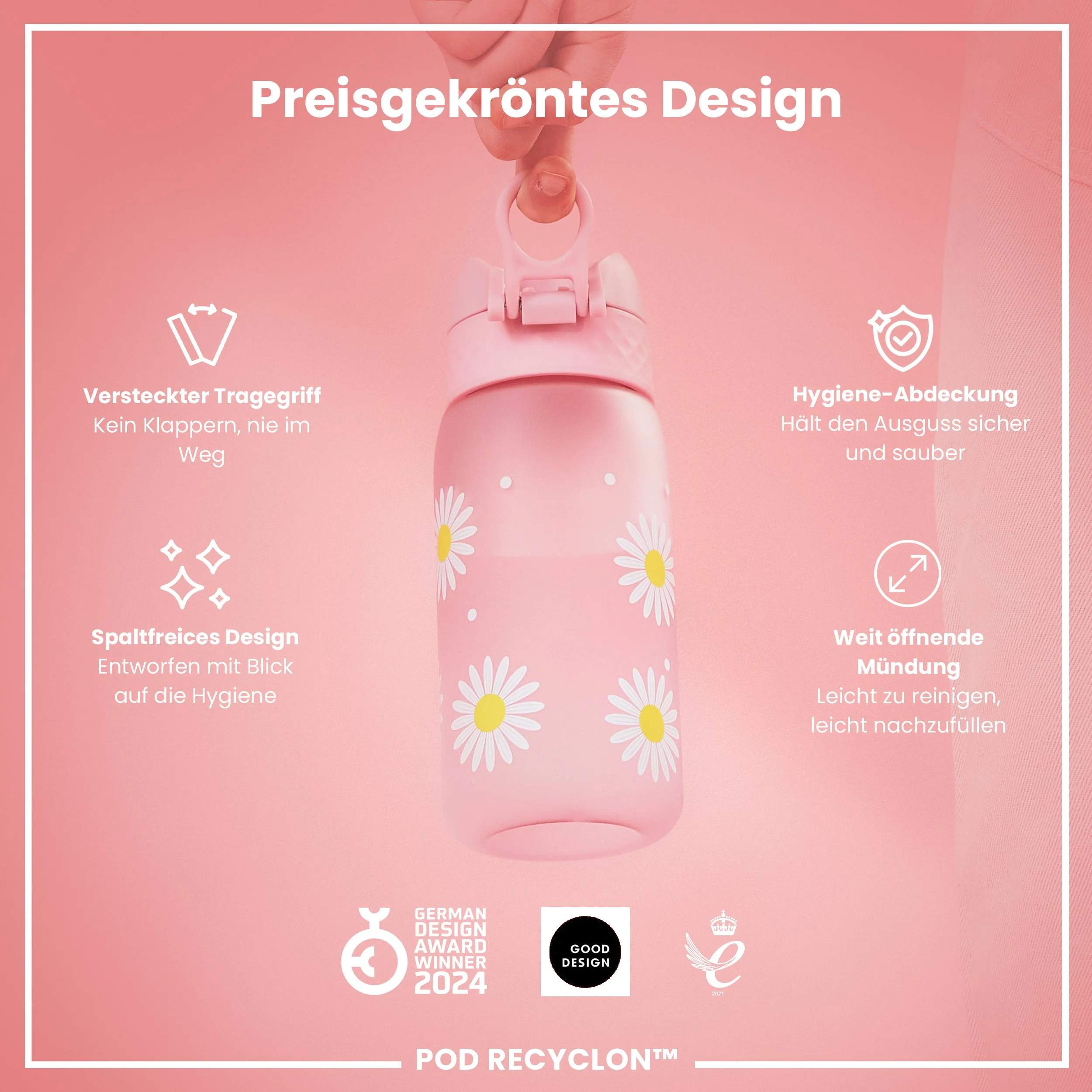 Recyclon Trinkflasche, Gänseblümchen, 350 ml - Image 6