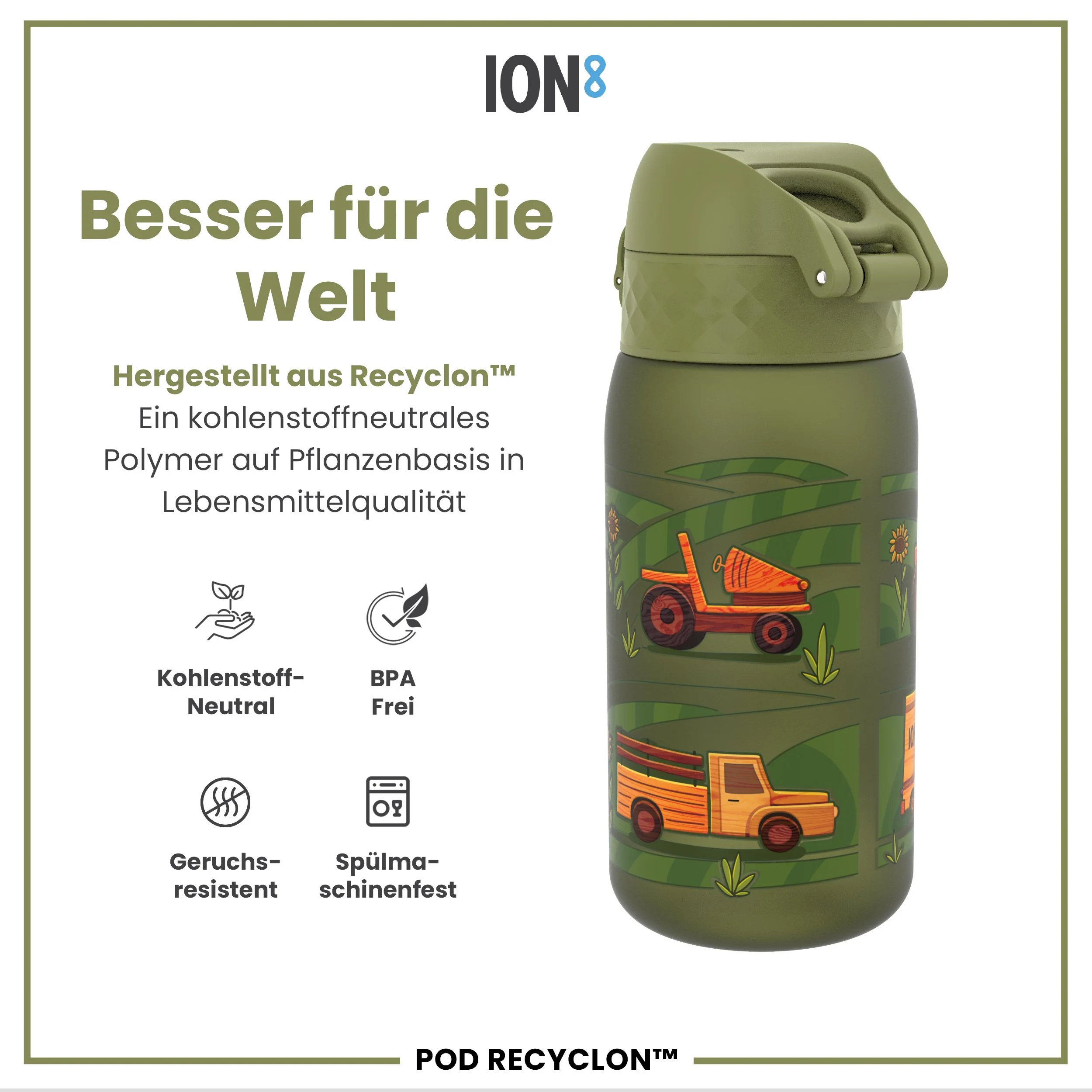 Recyclon Trinkflasche, Landmaschinen, 350 ml - Image 5