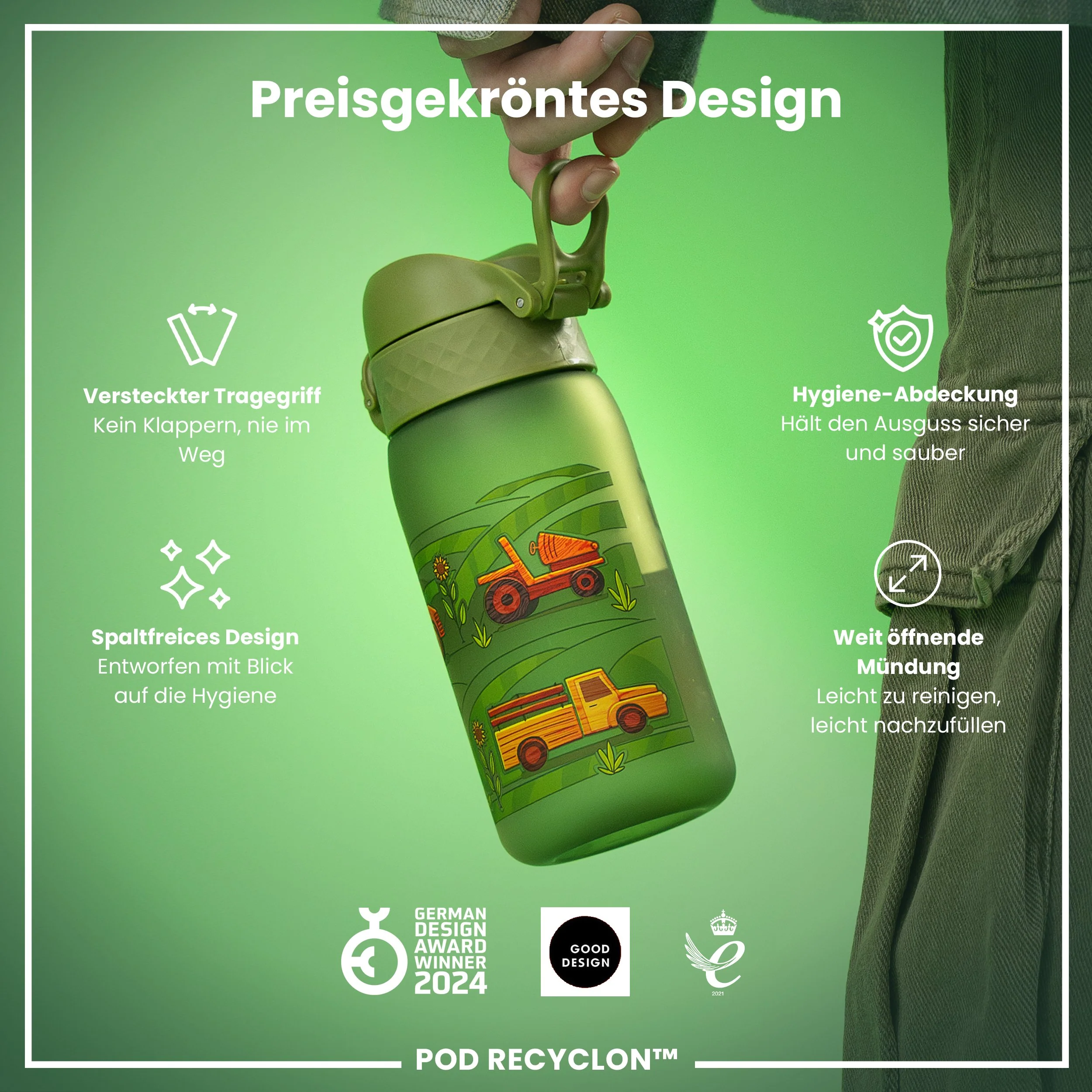 Recyclon Trinkflasche, Landmaschinen, 350 ml - Image 6