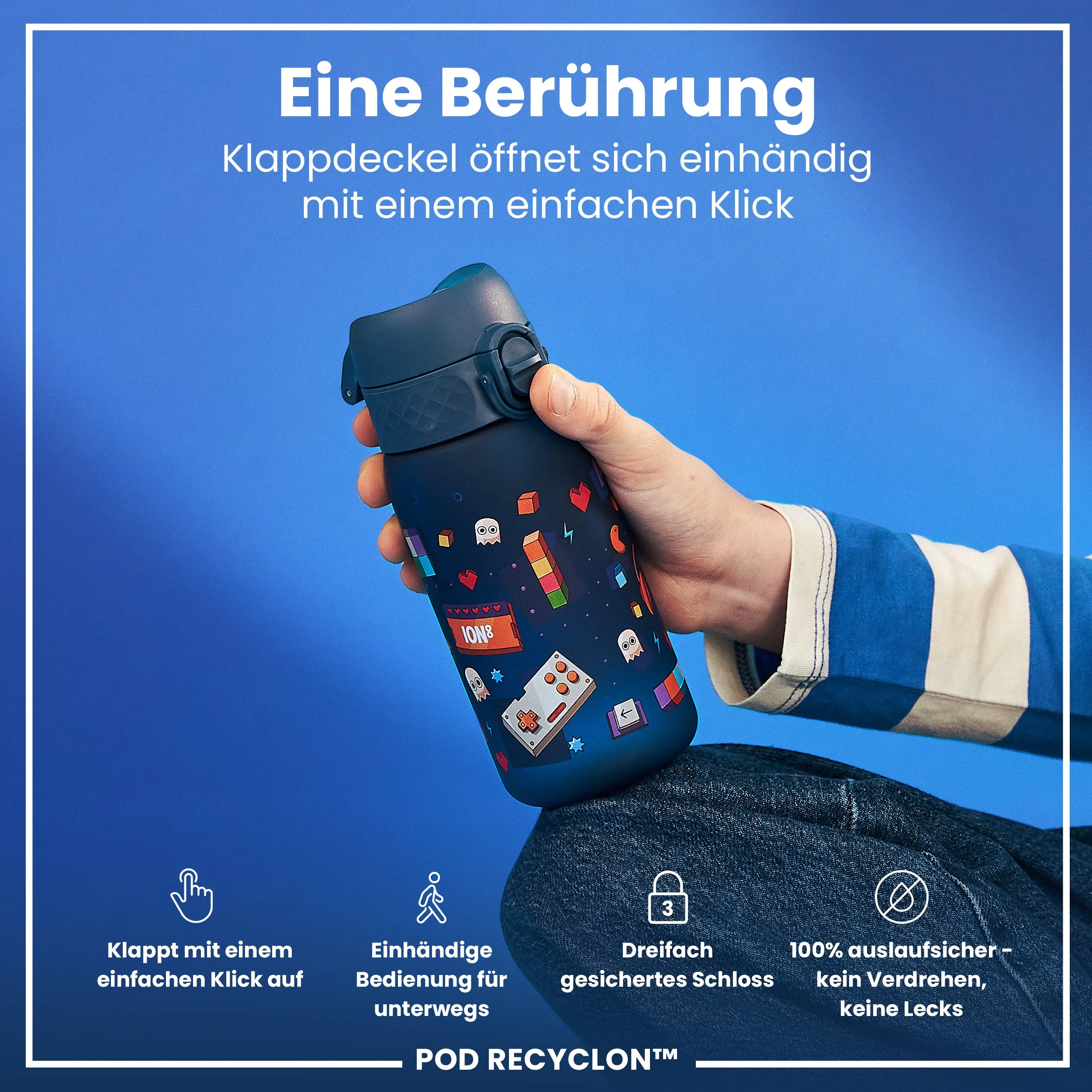 Recyclon Trinkflasche, Gamer, 350 ml - Image 3