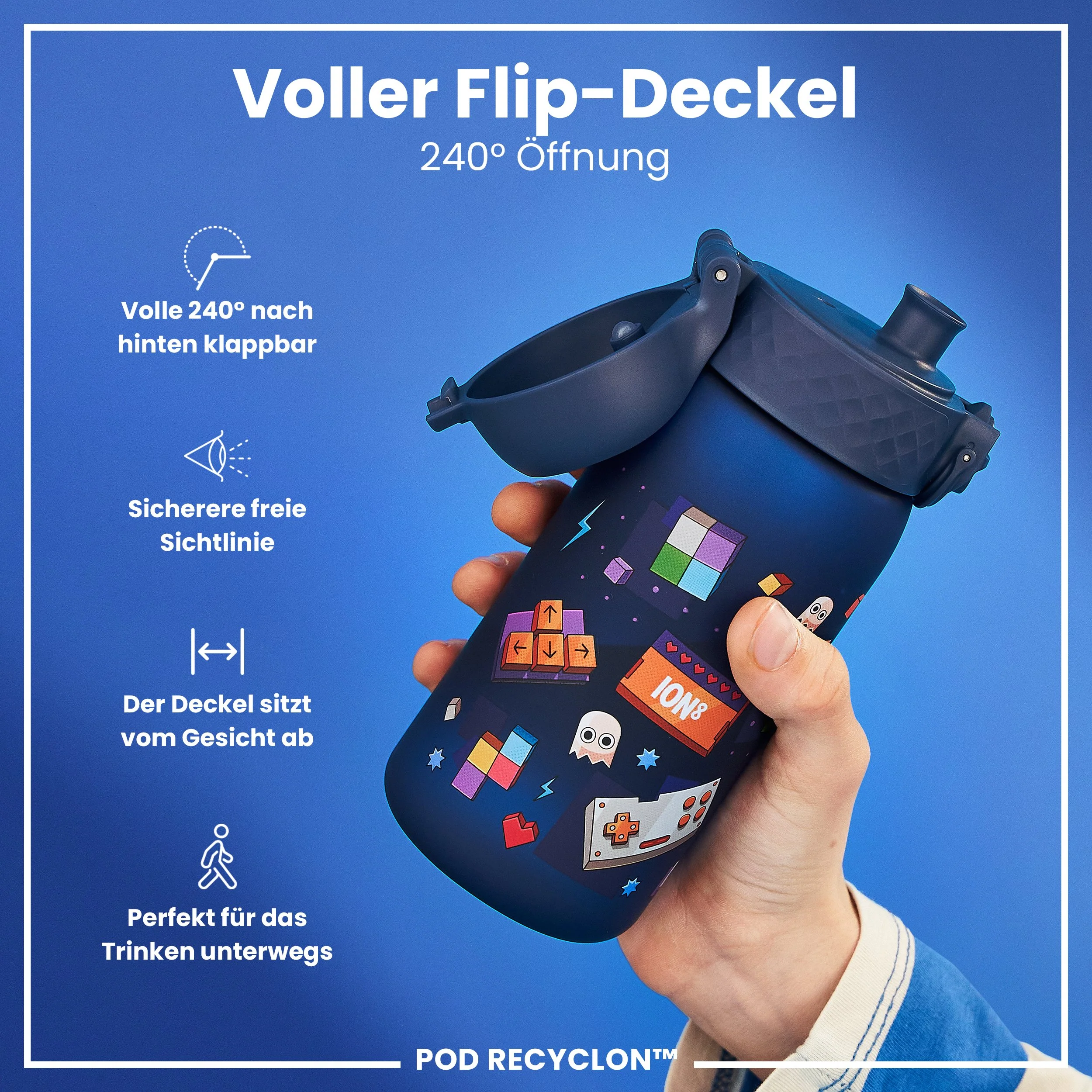 Recyclon Trinkflasche, Gamer, 350 ml - Image 4