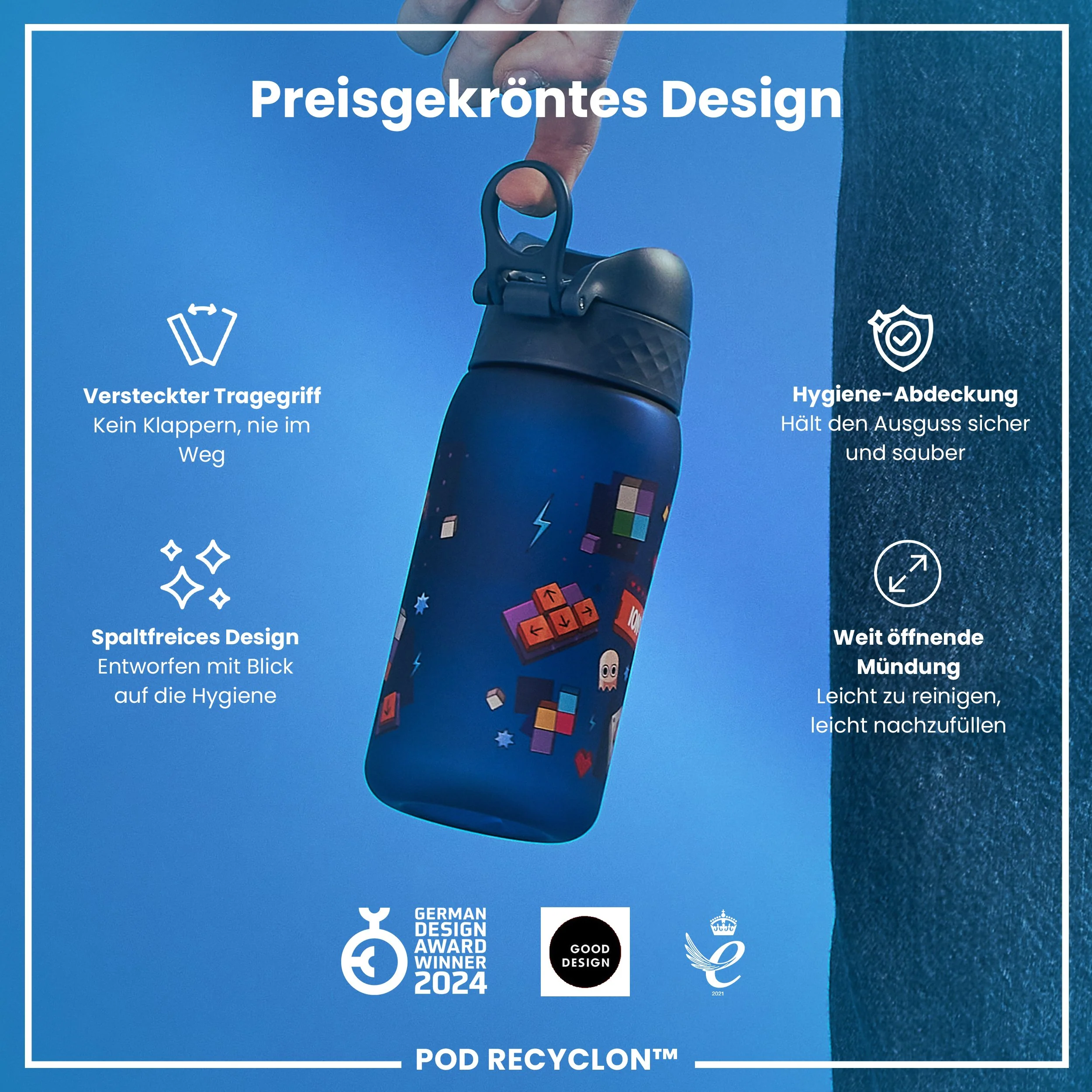 Recyclon Trinkflasche, Gamer, 350 ml - Image 6