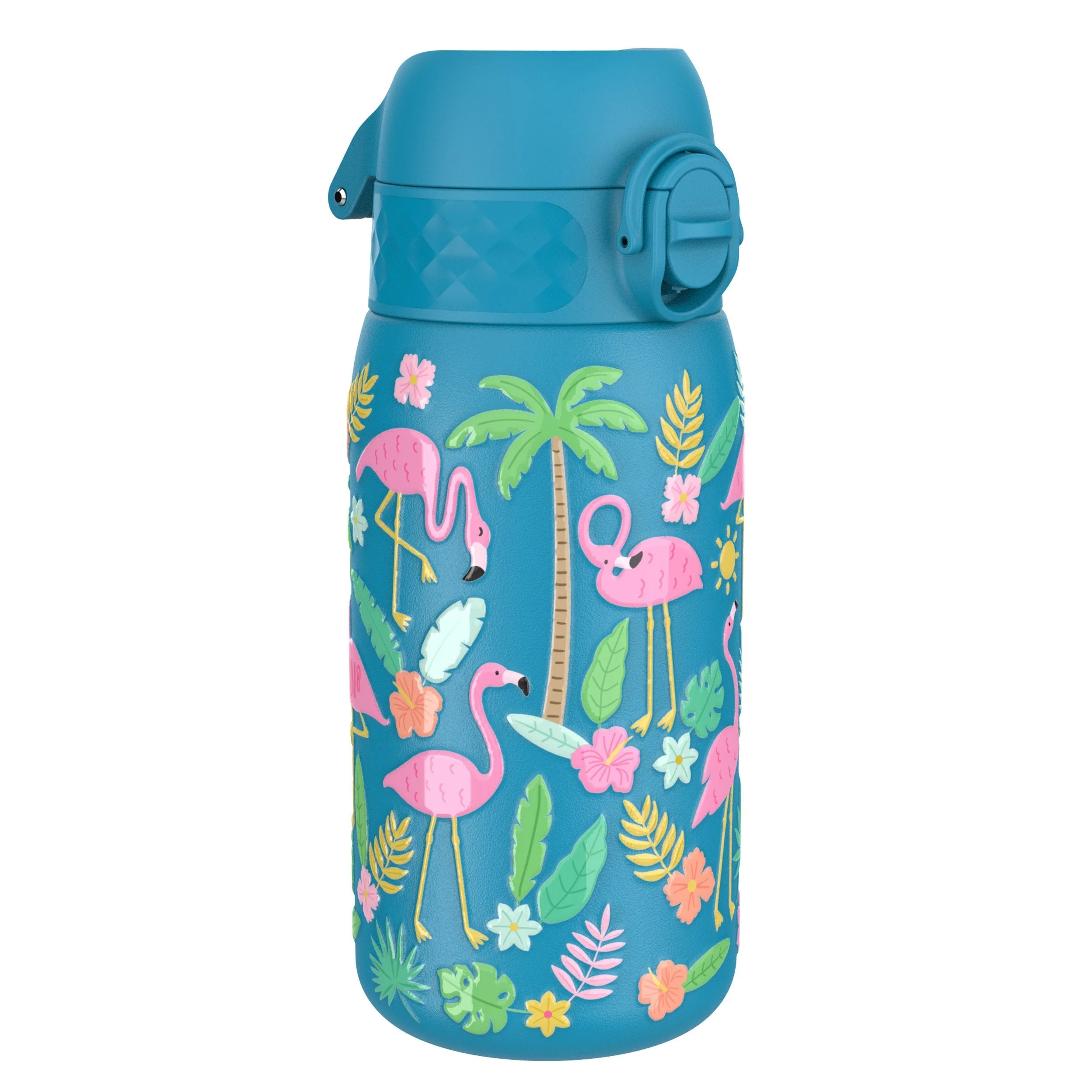 Leichte Edelstahl-Trinkflasche, Flamingos, 400 ml