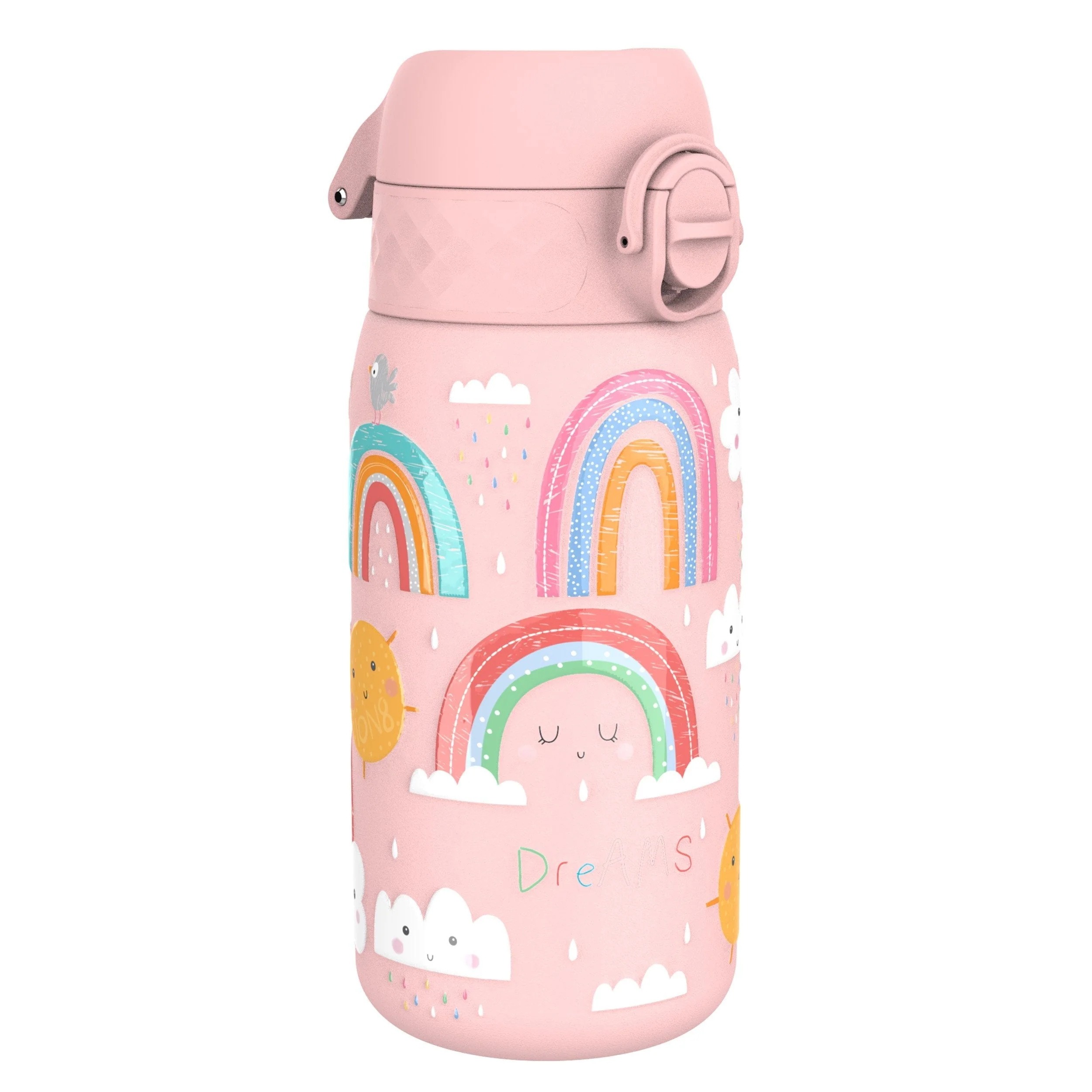 Leichte Edelstahl-Trinkflasche, Regenbögen, 400 ml