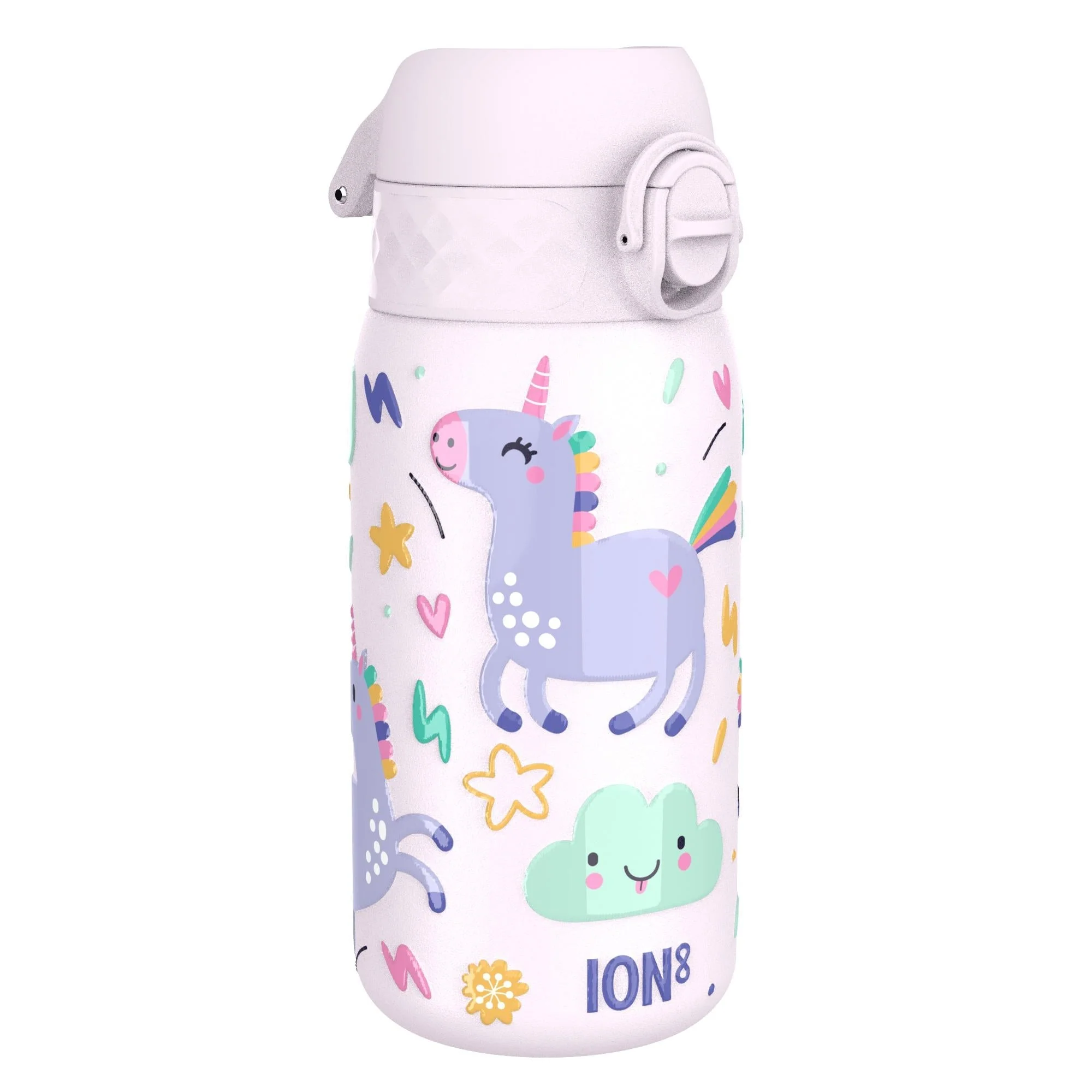 Leichte Edelstahl-Trinkflasche, Einhorn, 400 ml