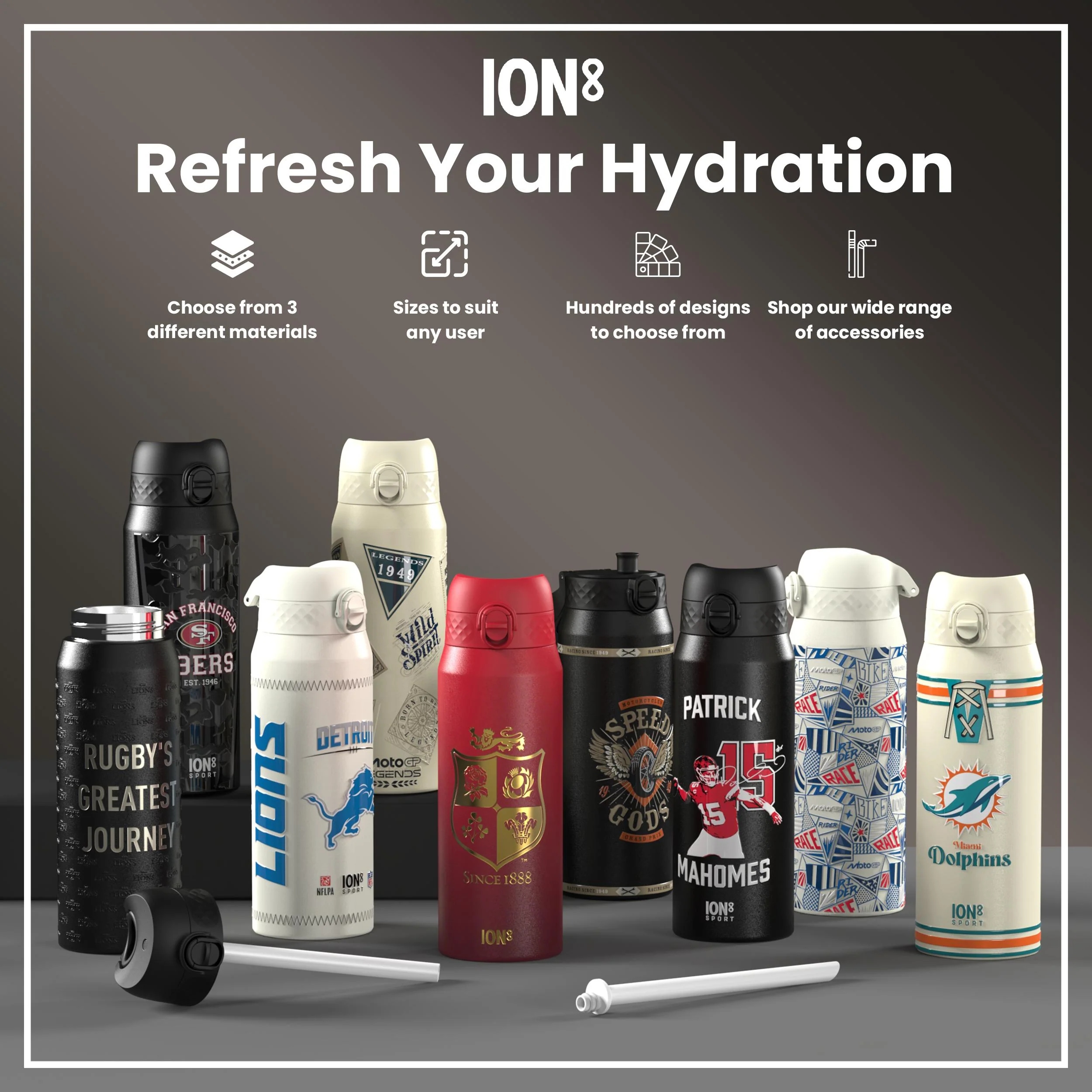NFLPA x ION8, Recyclon, Quarterbacks, 500 ml - Image 7