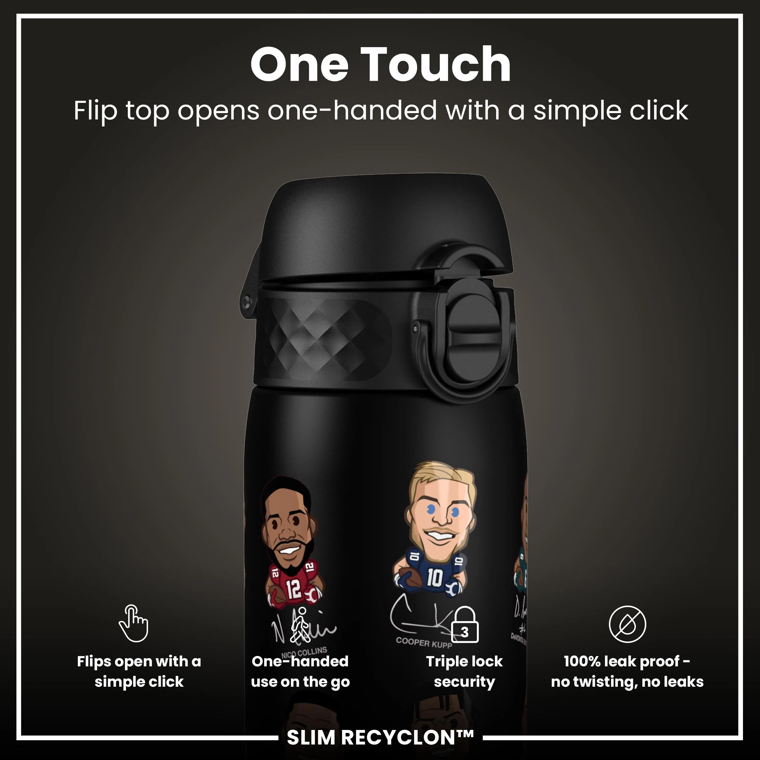 NFLPA x ION8, Recyclon, Wide Receiver, 500 ml - Image 3