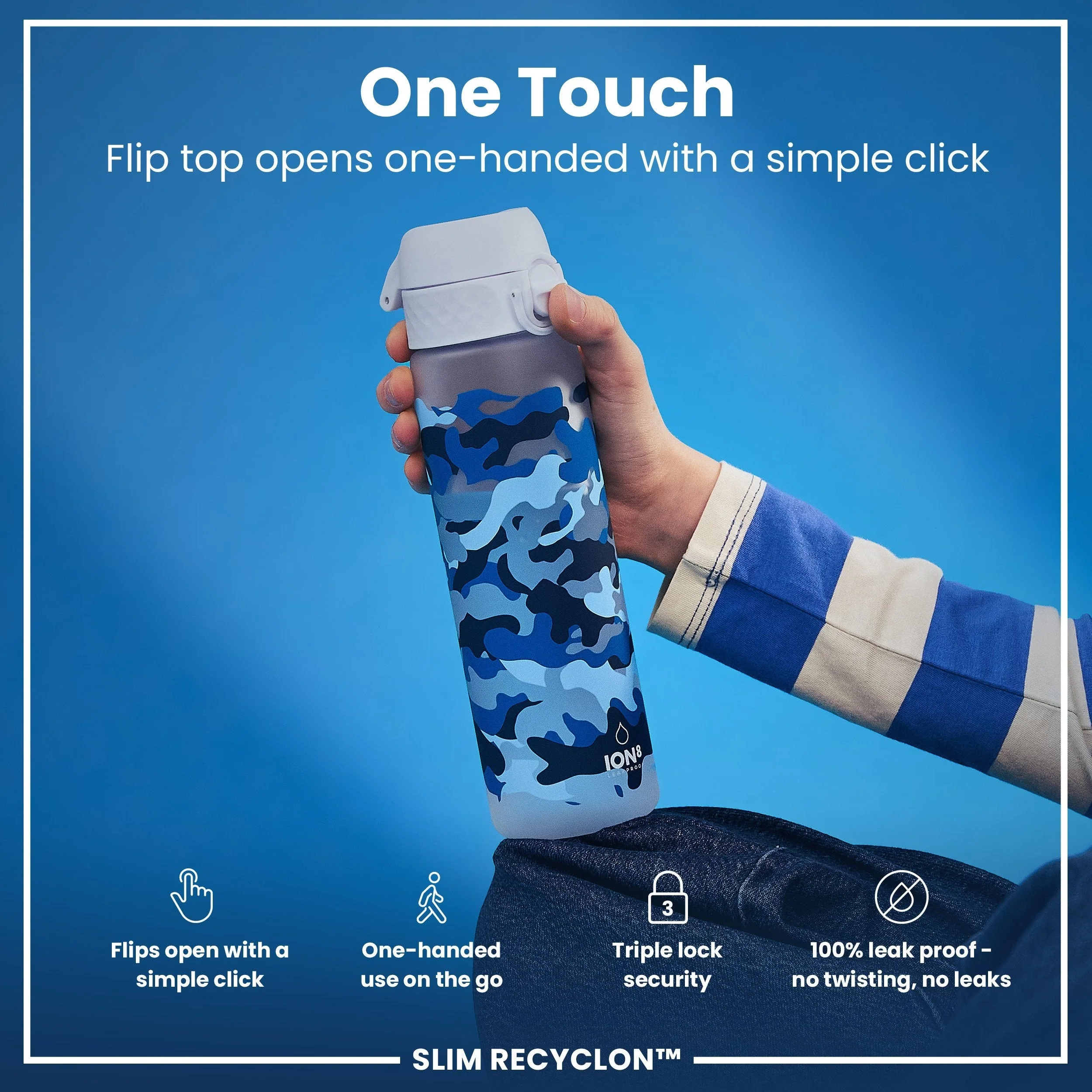 Recyclon Trinkflasche, Tarnmuster, 500 ml - Image 3
