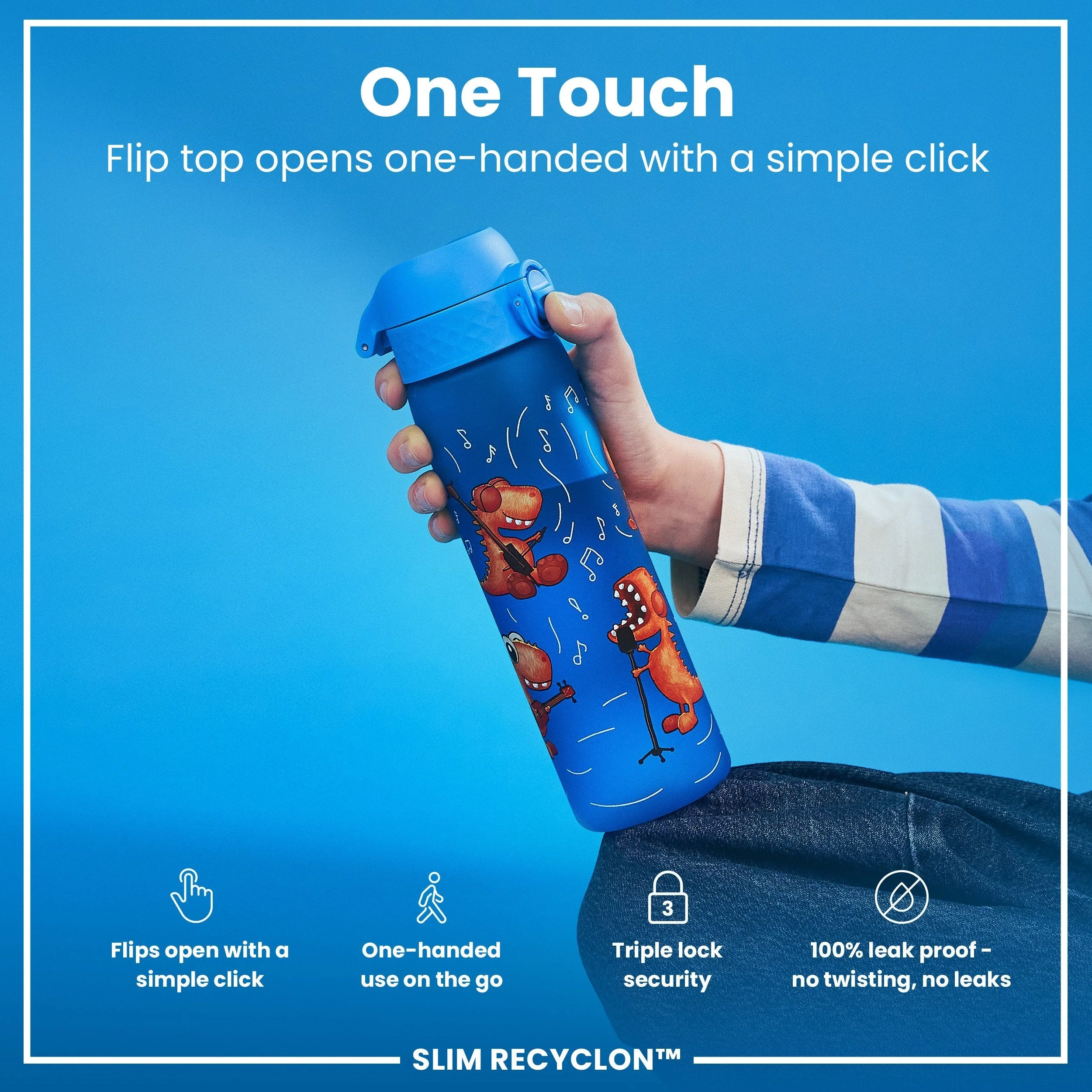 Recyclon Trinkflasche, Dino-Band, 500 ml - Image 3