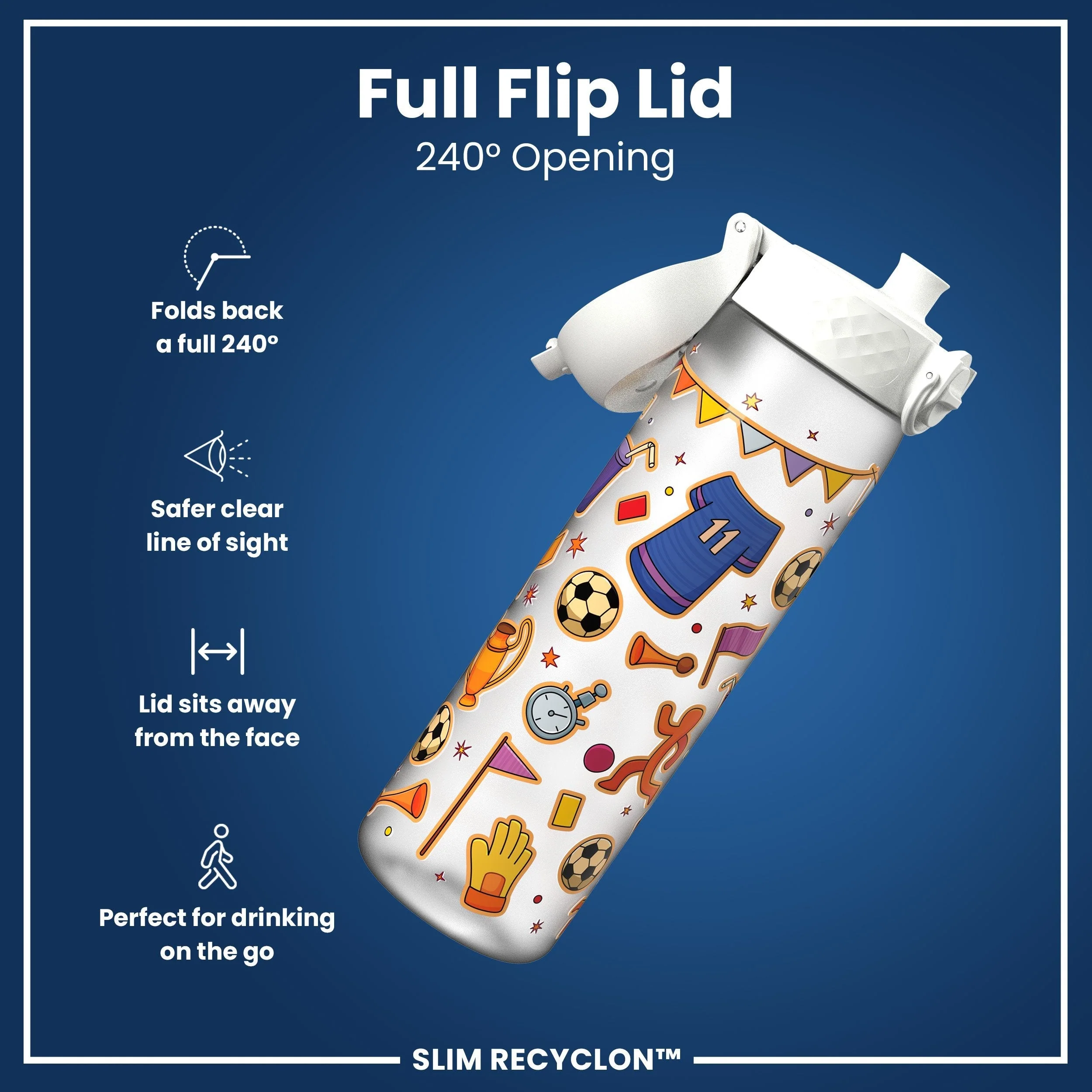Recyclon Trinkflasche, Fu§ball, 500 ml - Image 4