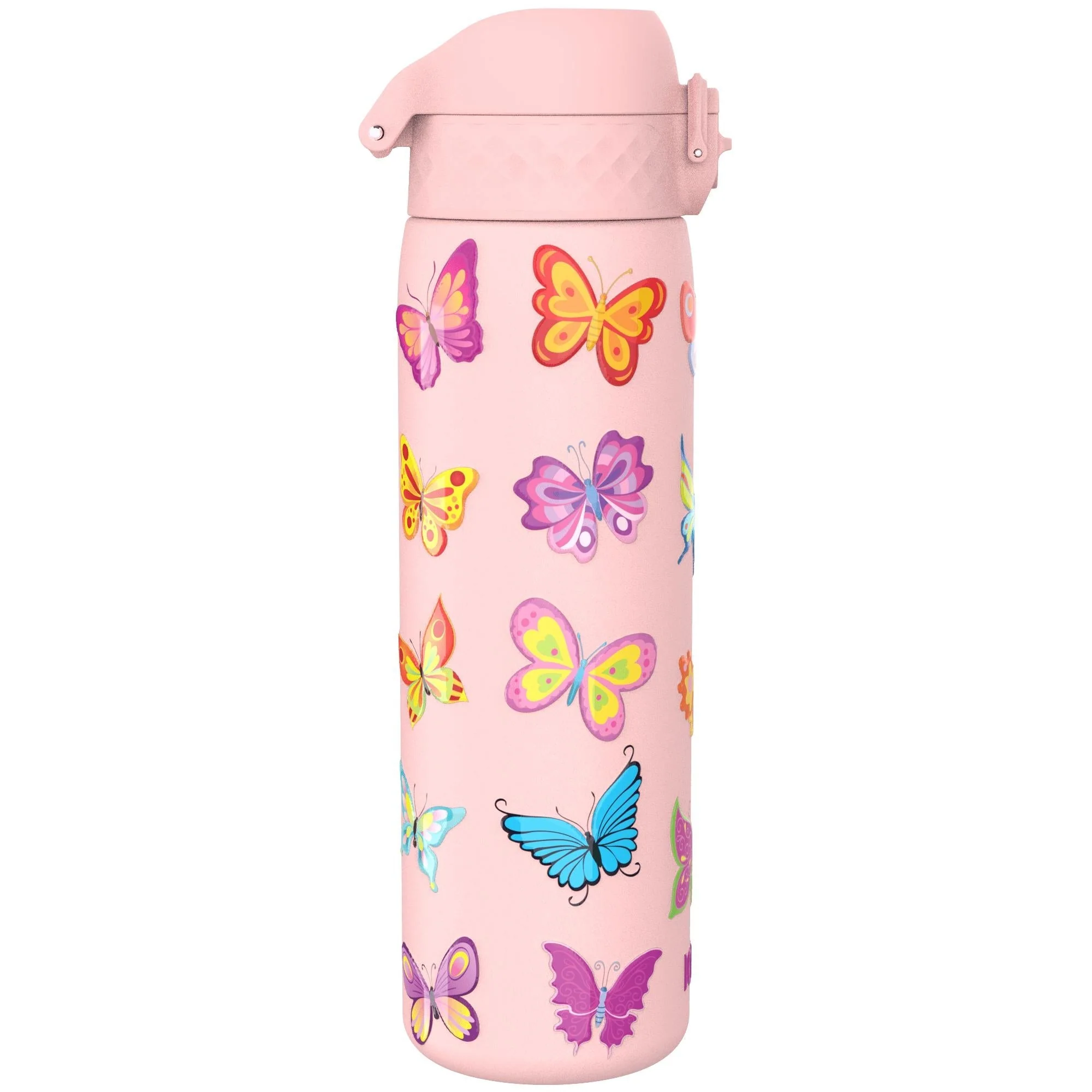 Leichte Edelstahl-Trinkflasche, mit Schmetterlings-Design, 600 ml - Image 4