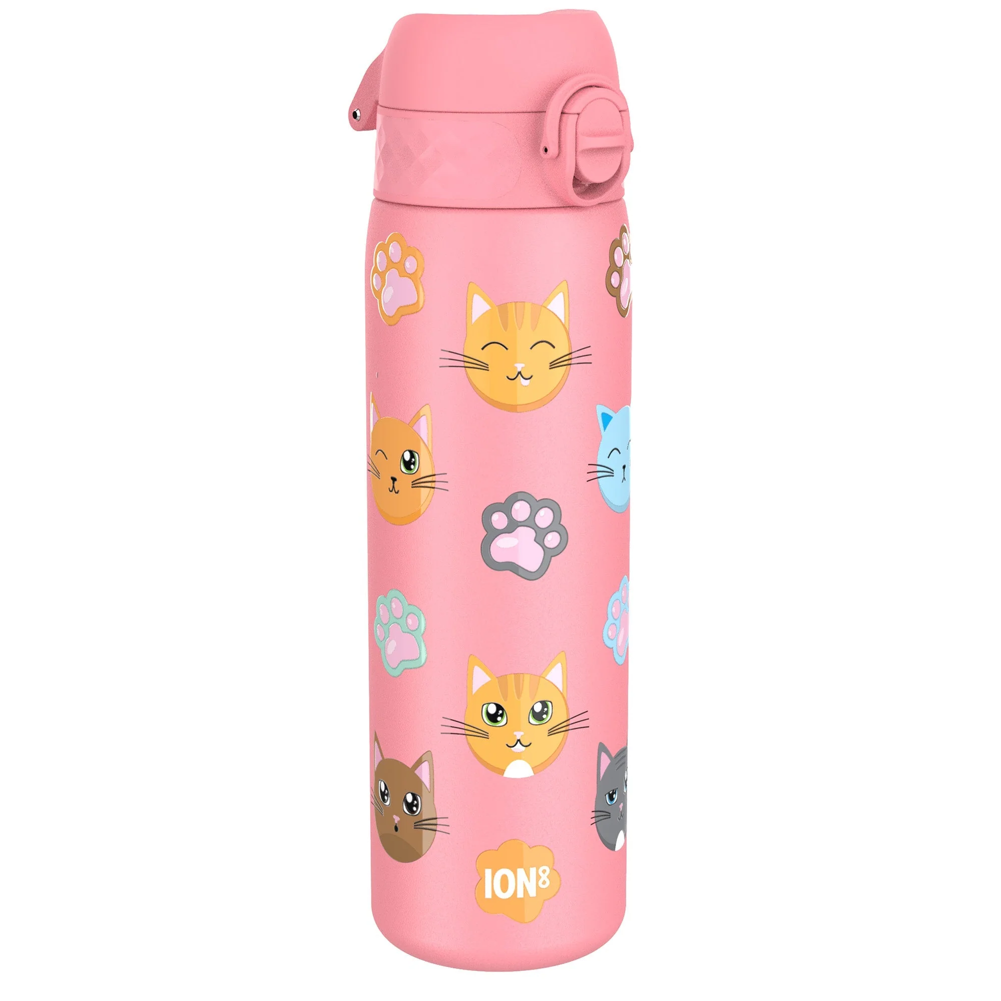 Leichte Edelstahl-Trinkflasche, Katzen-Design, 600 ml