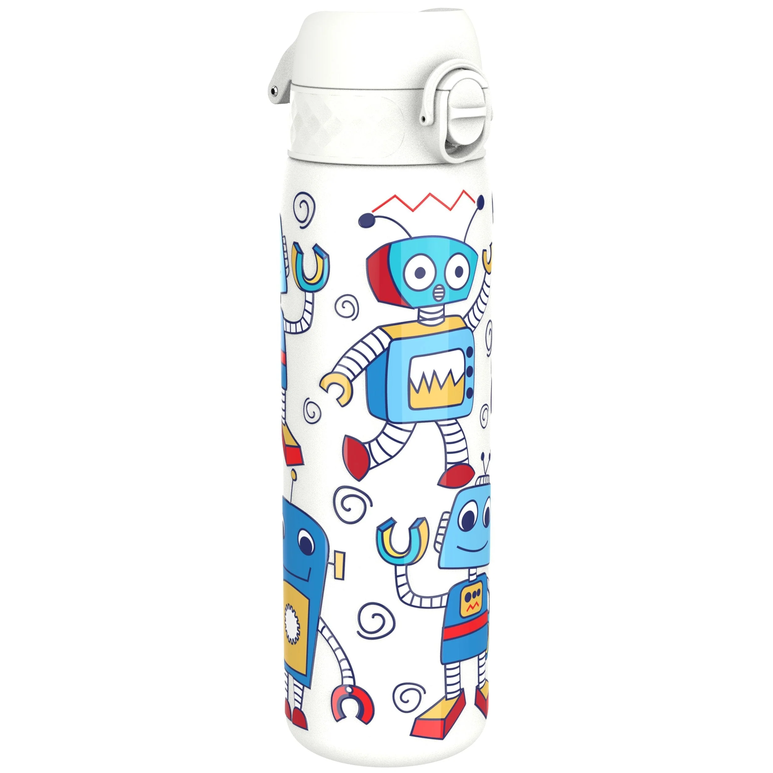 Leichte Edelstahl-Trinkflasche, Roboter, 600 ml