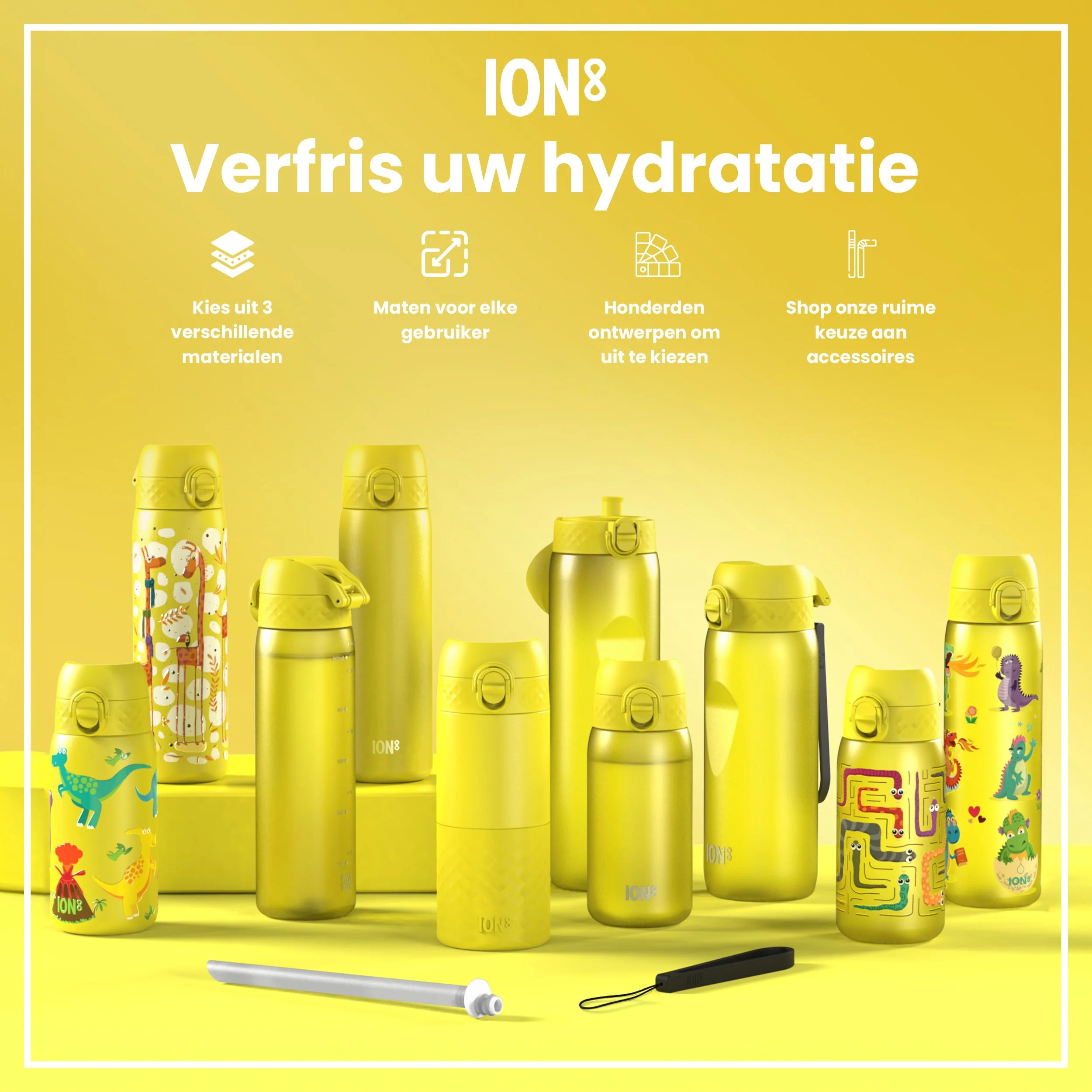Isolierte Edelstahl-Trinkflasche, Dinosaurier, 320 ml - Image 7