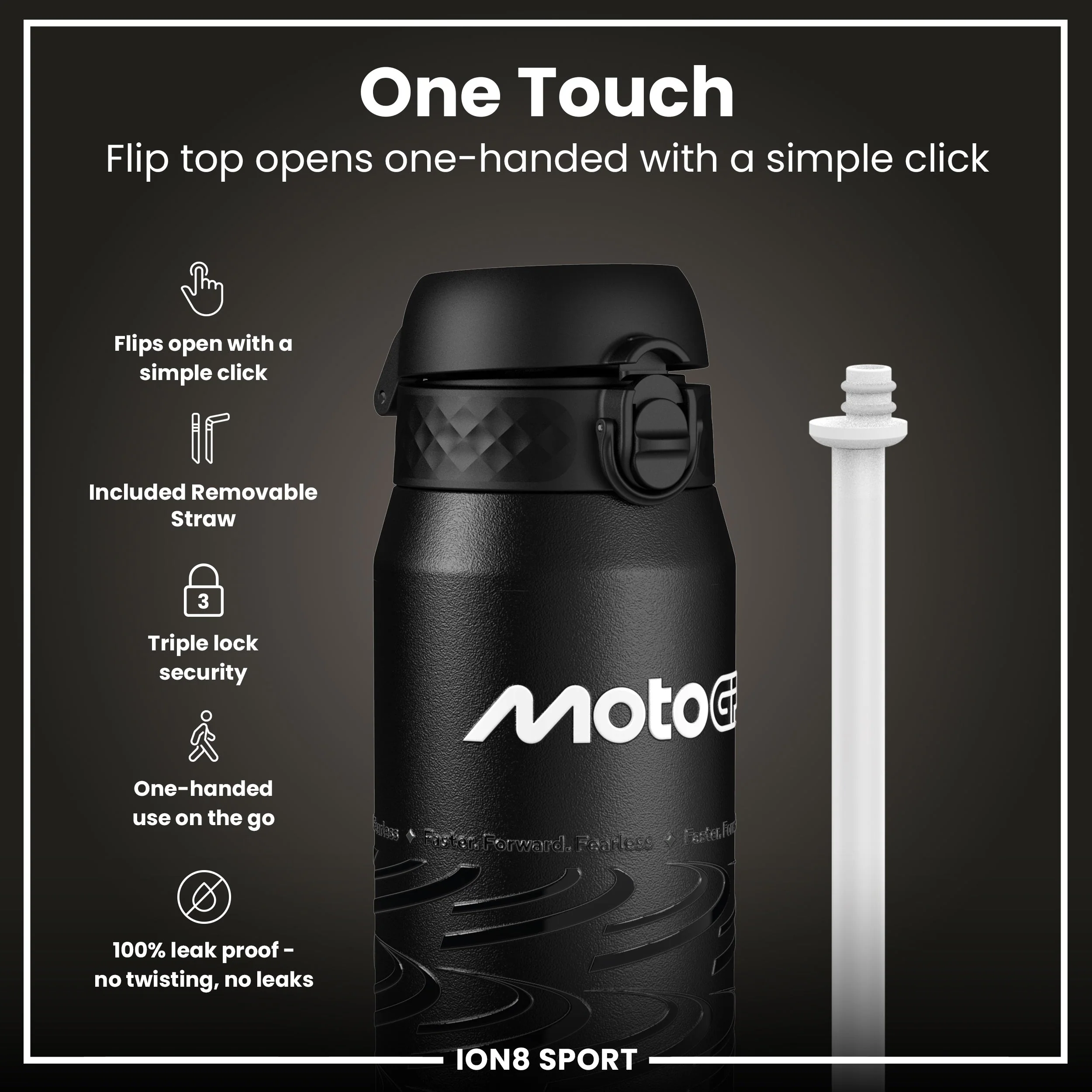MotoGP x ION8, Isolierte EdelEdelstahl âMotoGP Lean, 750 ml - Image 3